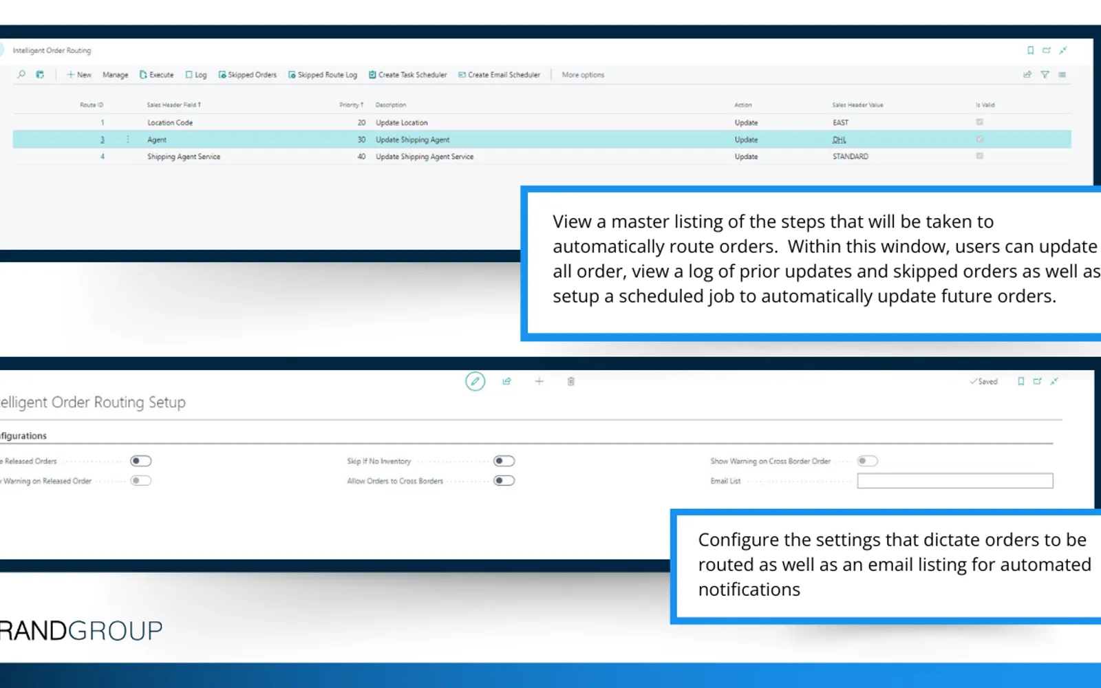 Intelligent Order Routing — screenshot from the Microsoft Marketplace listing