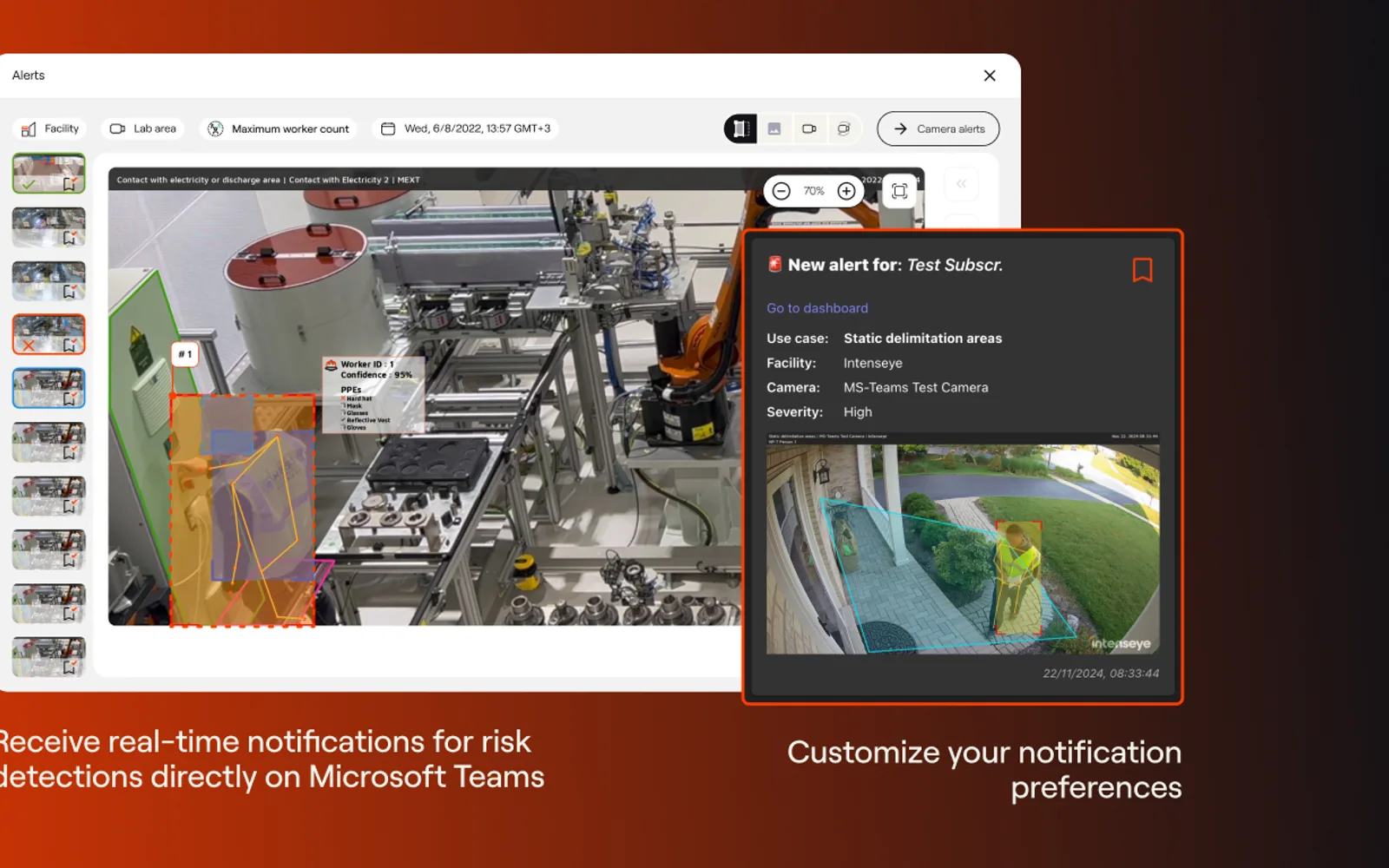 Intenseye — screenshot from the Microsoft Marketplace listing