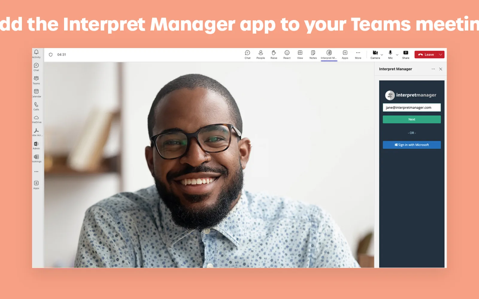 InterpretManager — screenshot from the Microsoft Marketplace listing