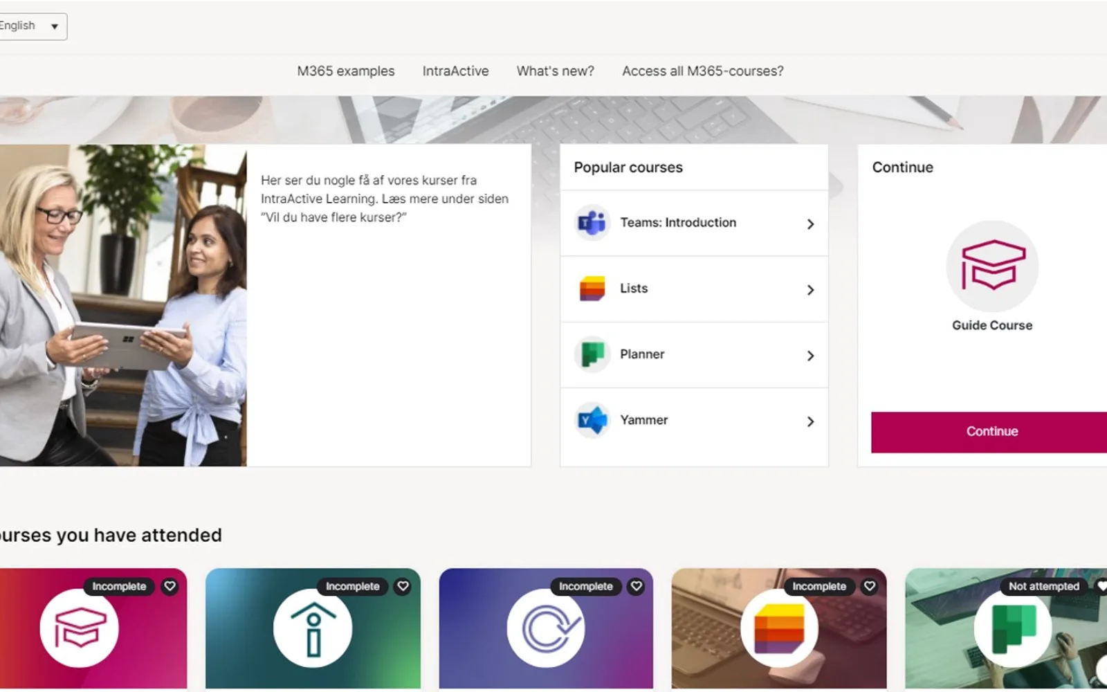 IntraActive Learning — screenshot from the Microsoft Marketplace listing