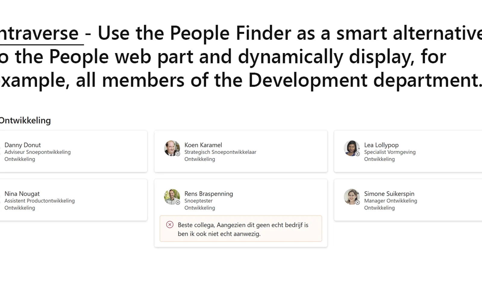 Intraverse — screenshot from the Microsoft Marketplace listing