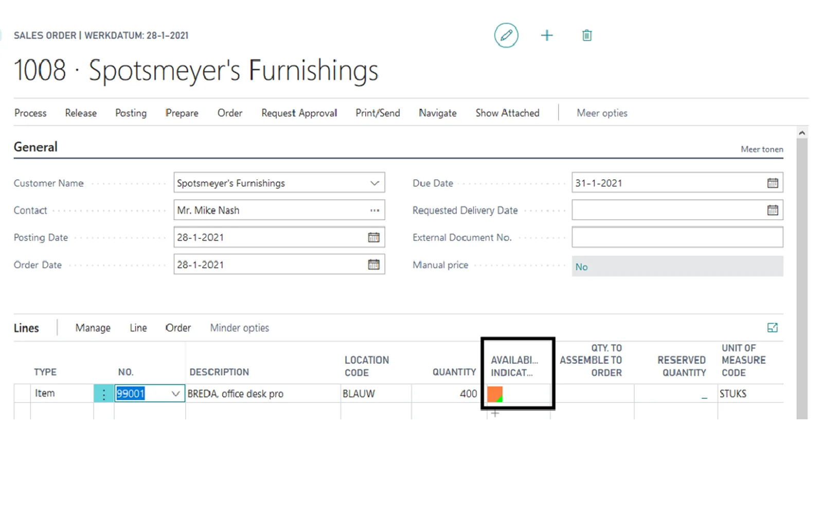Inventory Availability Indicators — screenshot from the Microsoft Marketplace listing