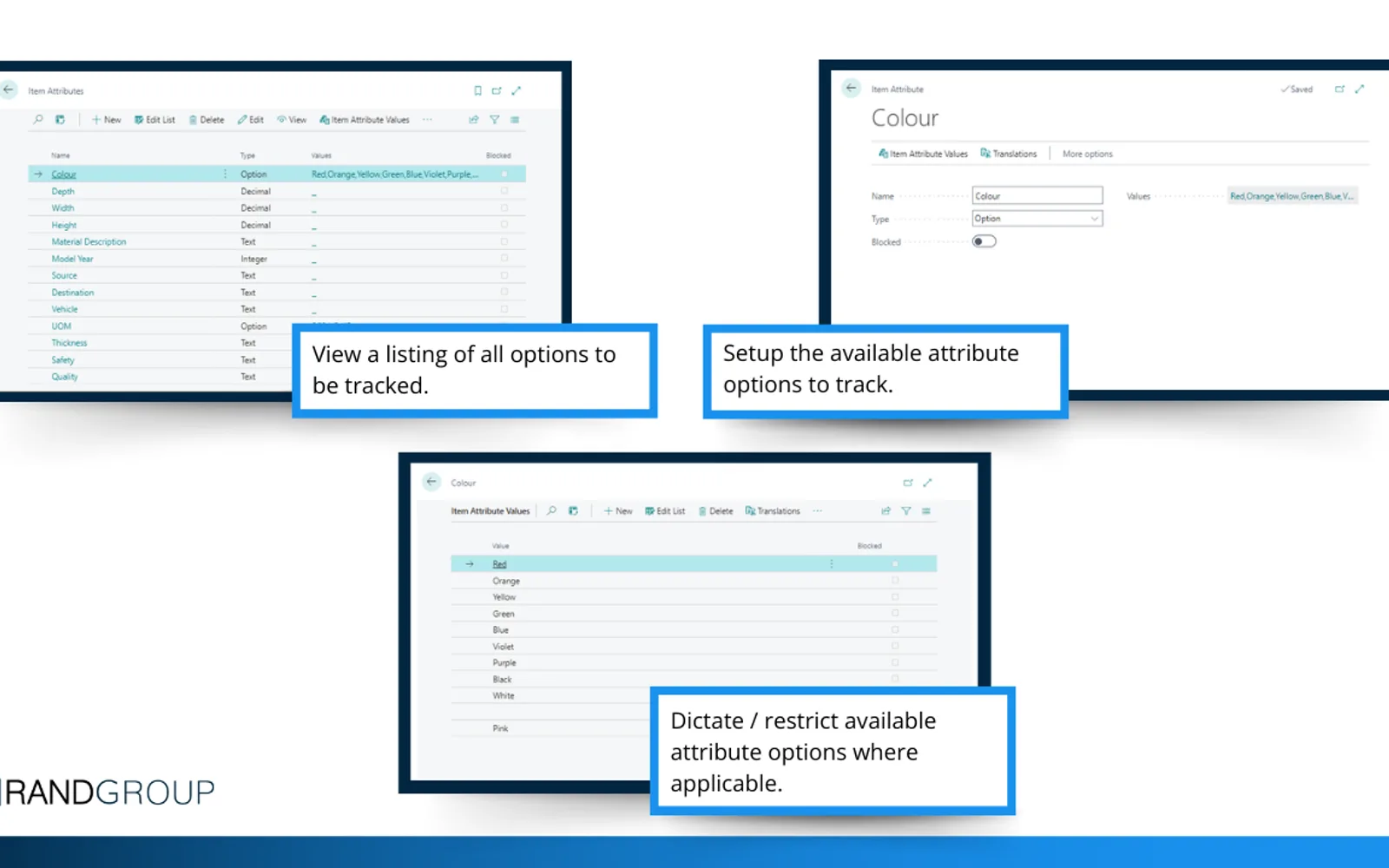 Item Attributes — screenshot from the Microsoft Marketplace listing