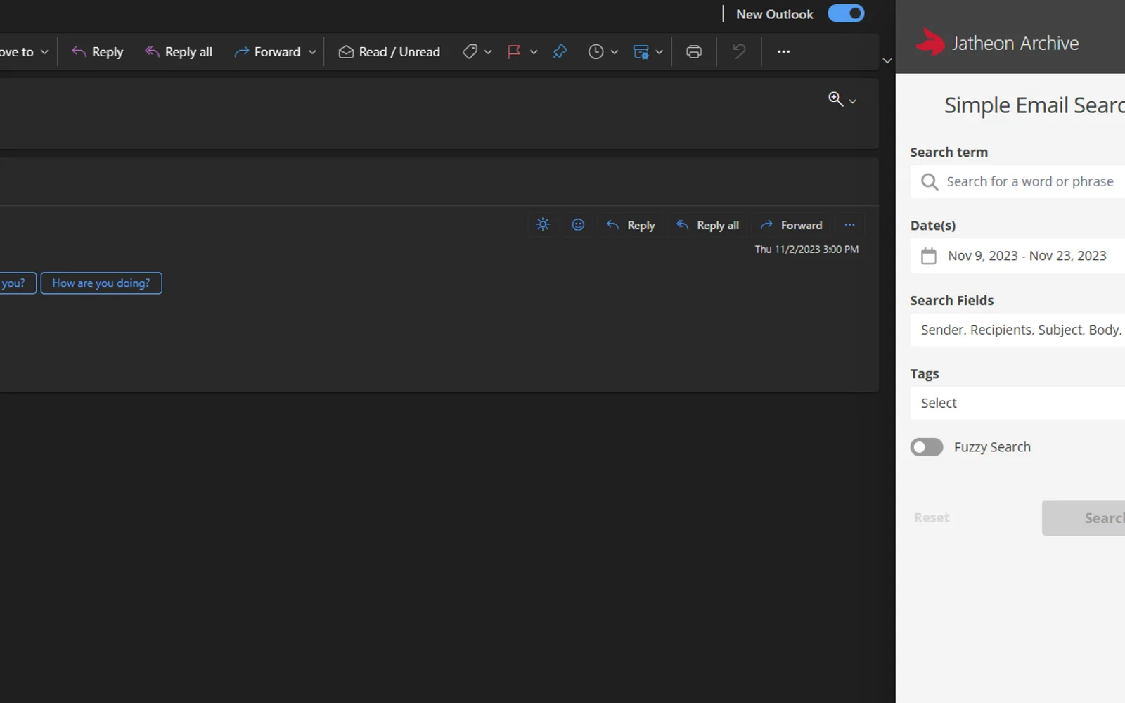 Jatheon Archive — screenshot from the Microsoft Marketplace listing