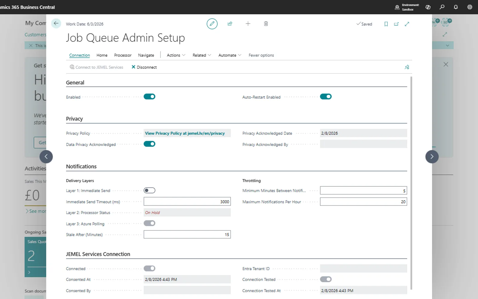Job Queue Admin — screenshot from the Microsoft Marketplace listing