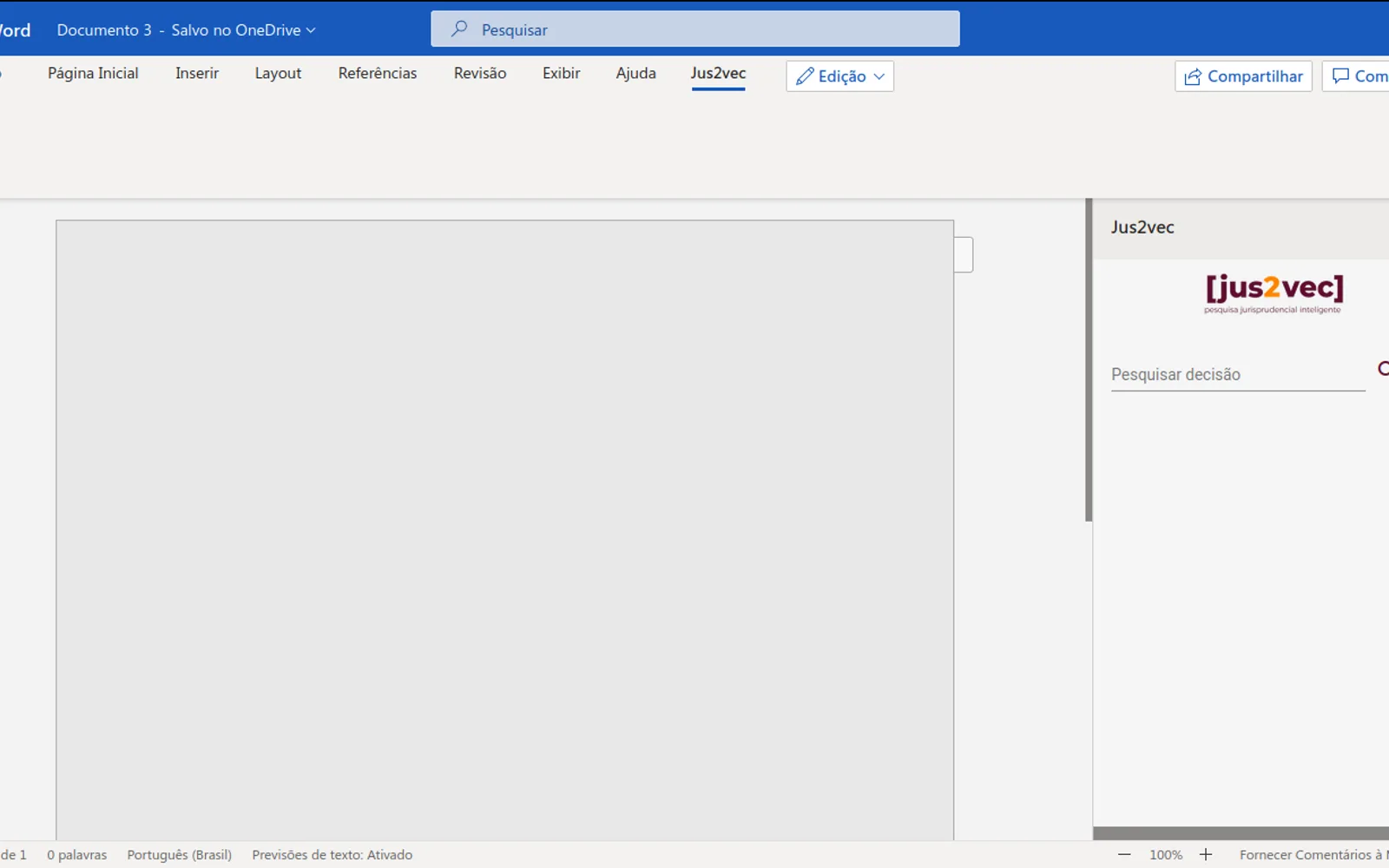 Jus2vec — screenshot from the Microsoft Marketplace listing