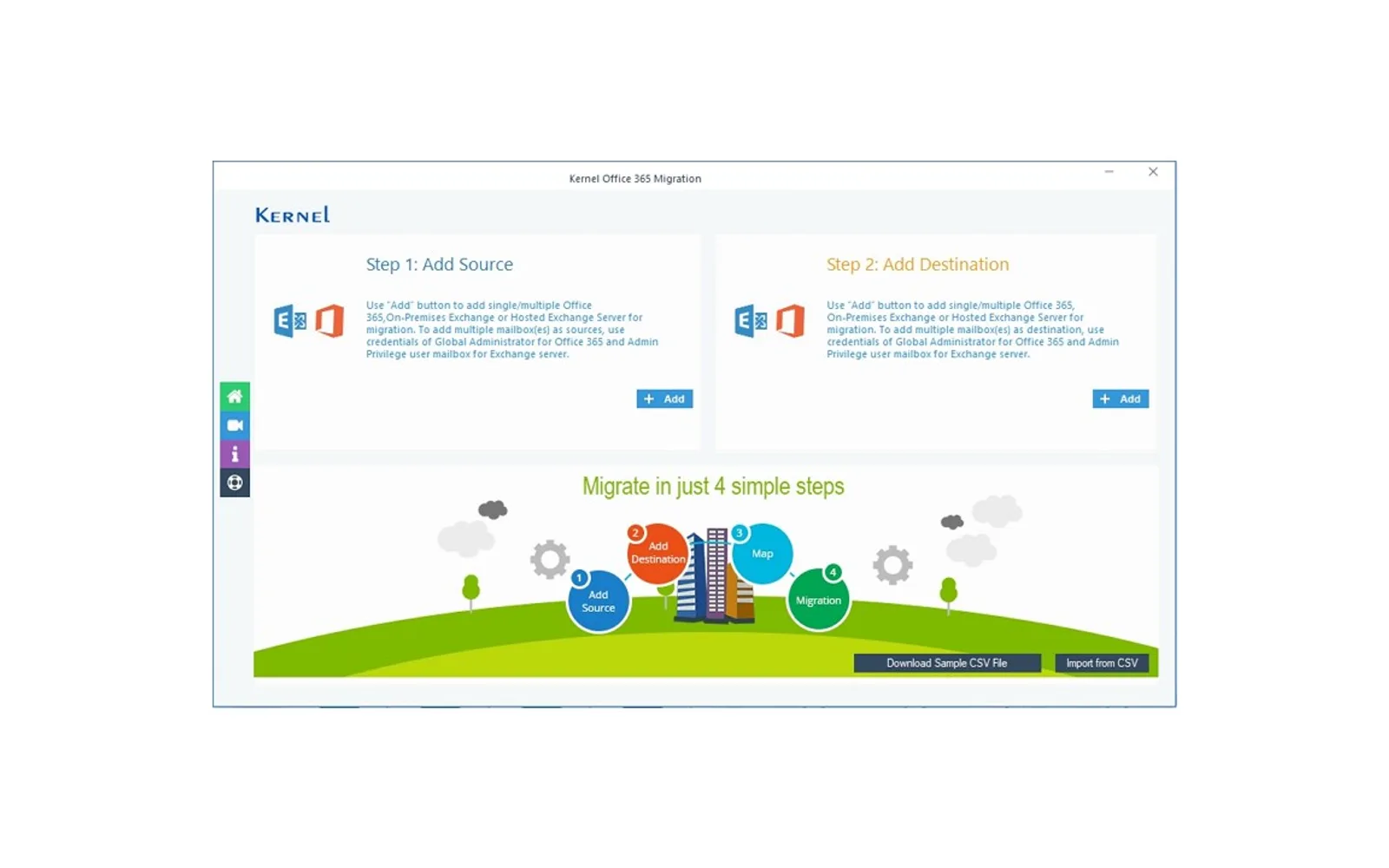 Kernel for Office 365 Migration — screenshot from the Microsoft Marketplace listing