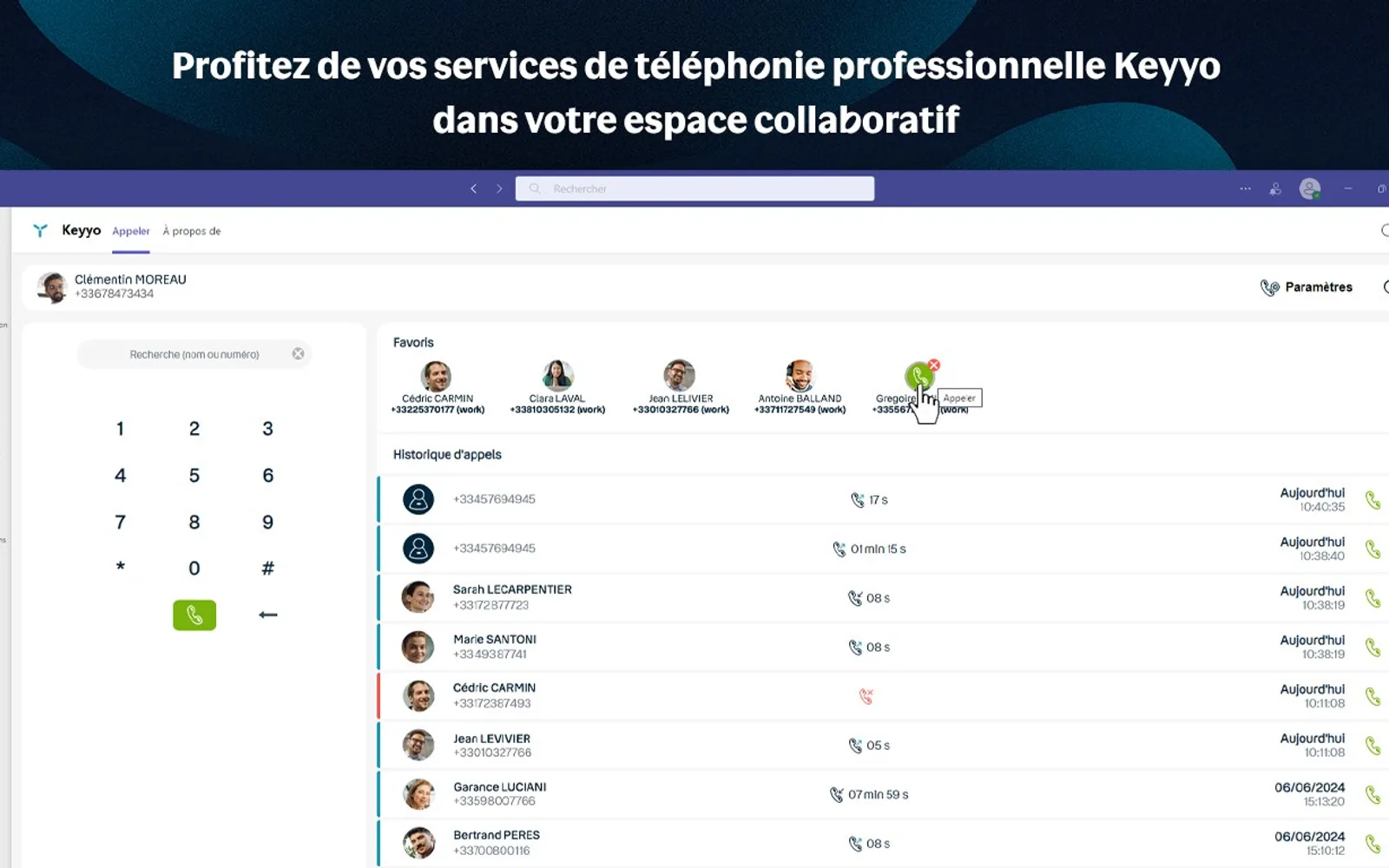Keyyo — screenshot from the Microsoft Marketplace listing