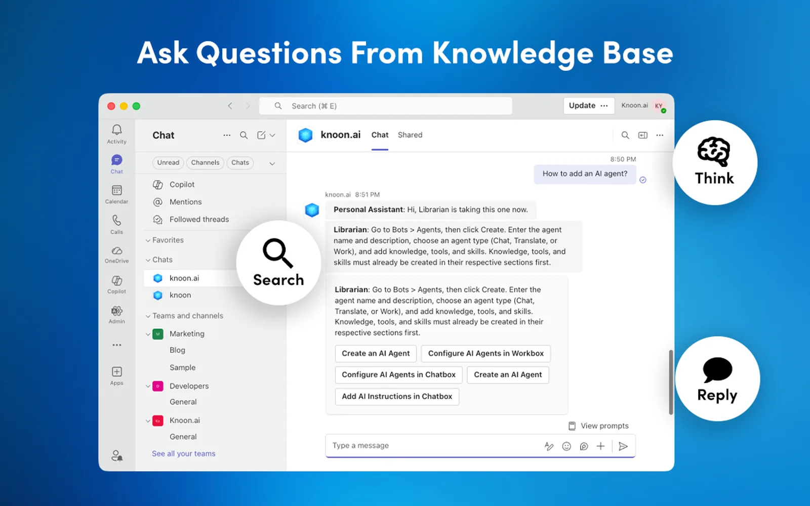 knoon.ai — screenshot from the Microsoft Marketplace listing