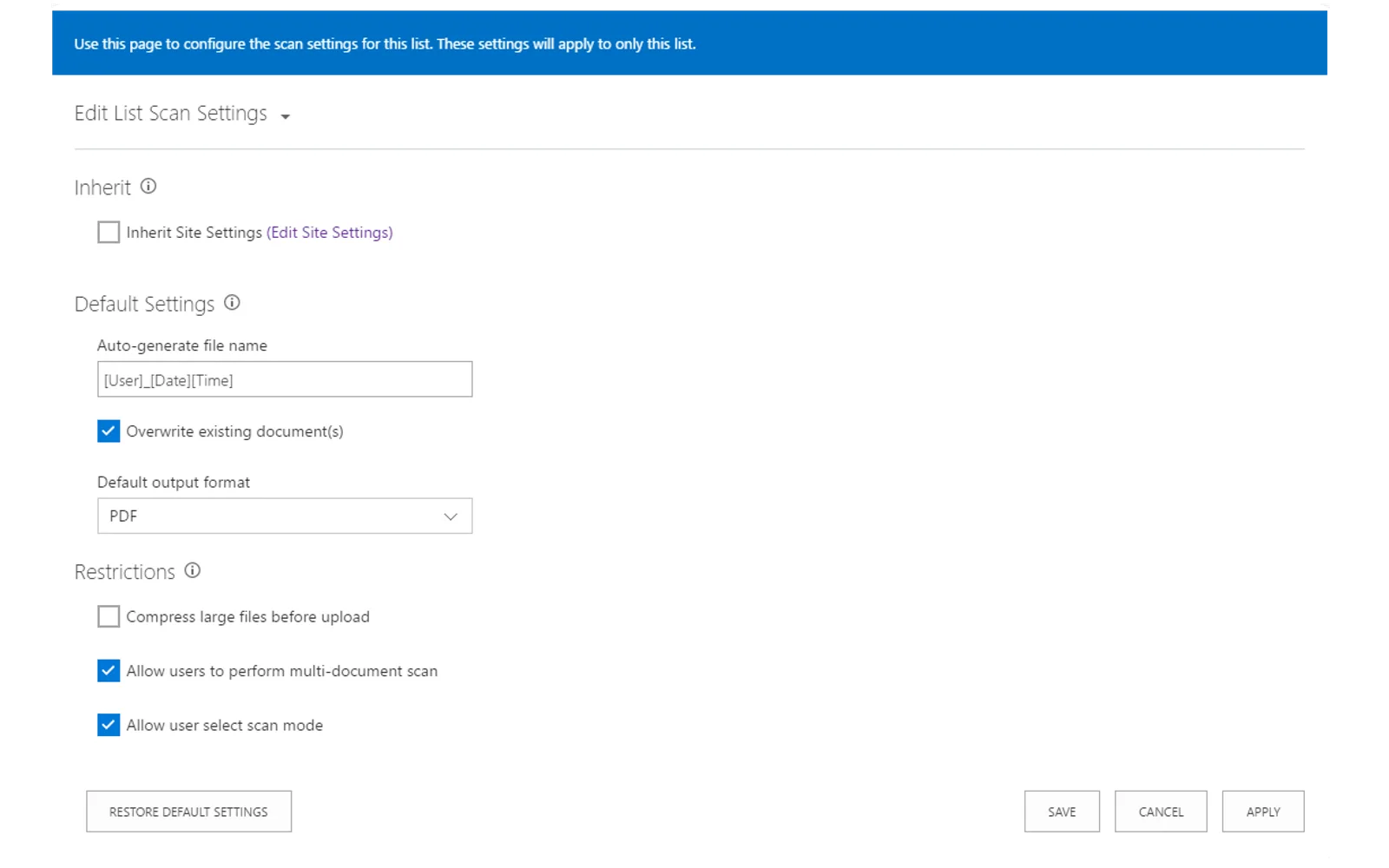 KWizCom Scan — screenshot from the Microsoft Marketplace listing