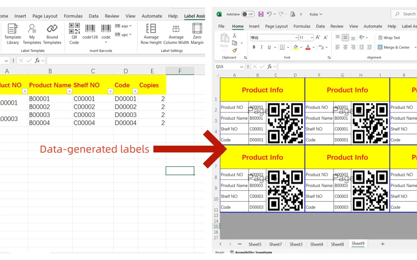Label Assistant — screenshot from the Microsoft Marketplace listing
