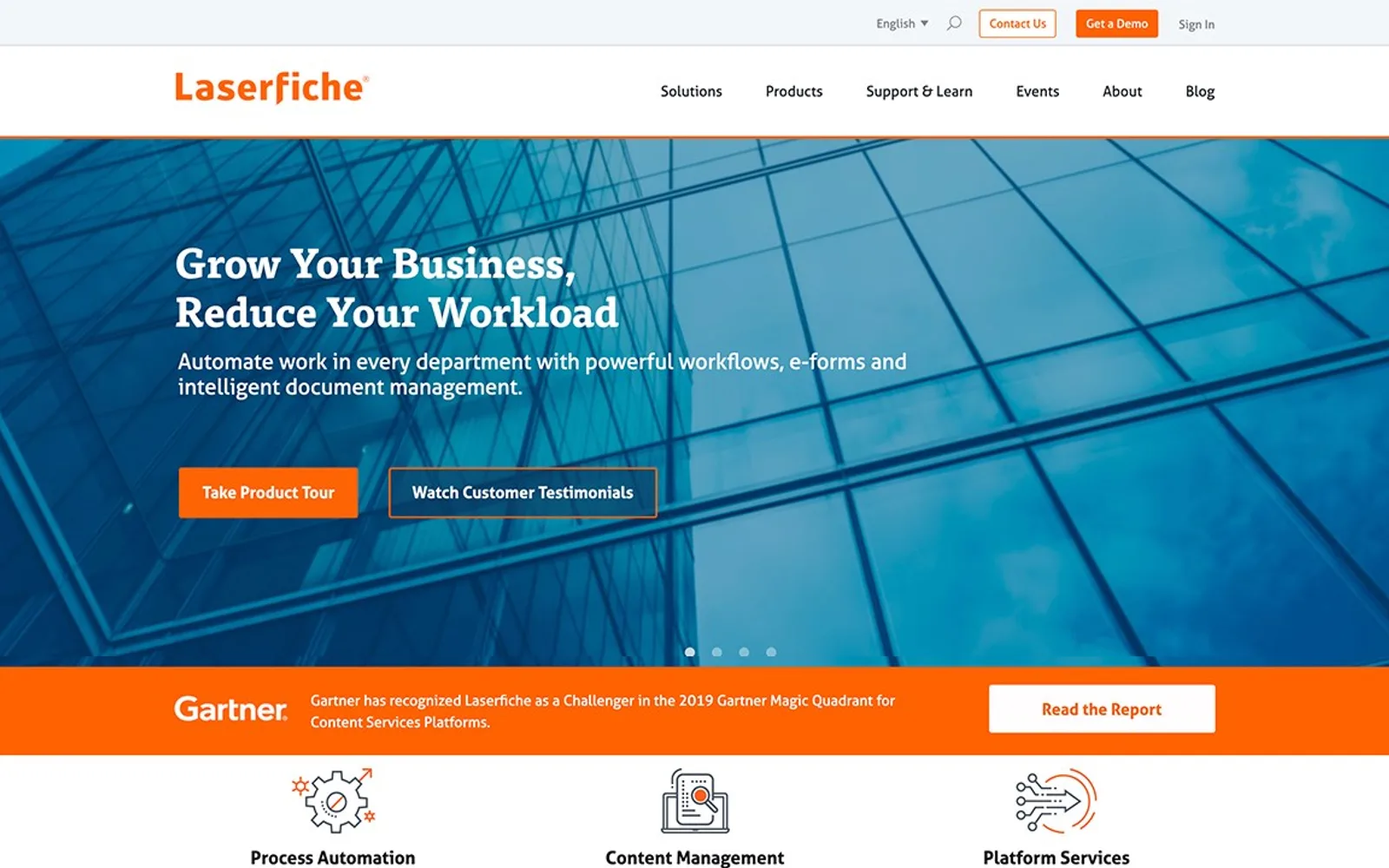 Laserfiche — screenshot from the Microsoft Marketplace listing