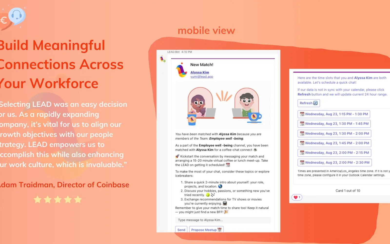 LEAD.Bot — screenshot from the Microsoft Marketplace listing