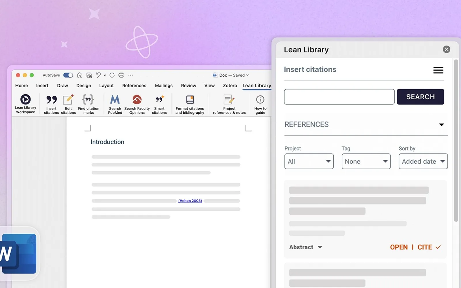 Lean Library Workspace — screenshot from the Microsoft Marketplace listing