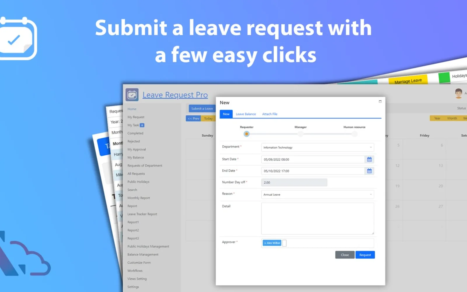 Leave Request Pro — screenshot from the Microsoft Marketplace listing
