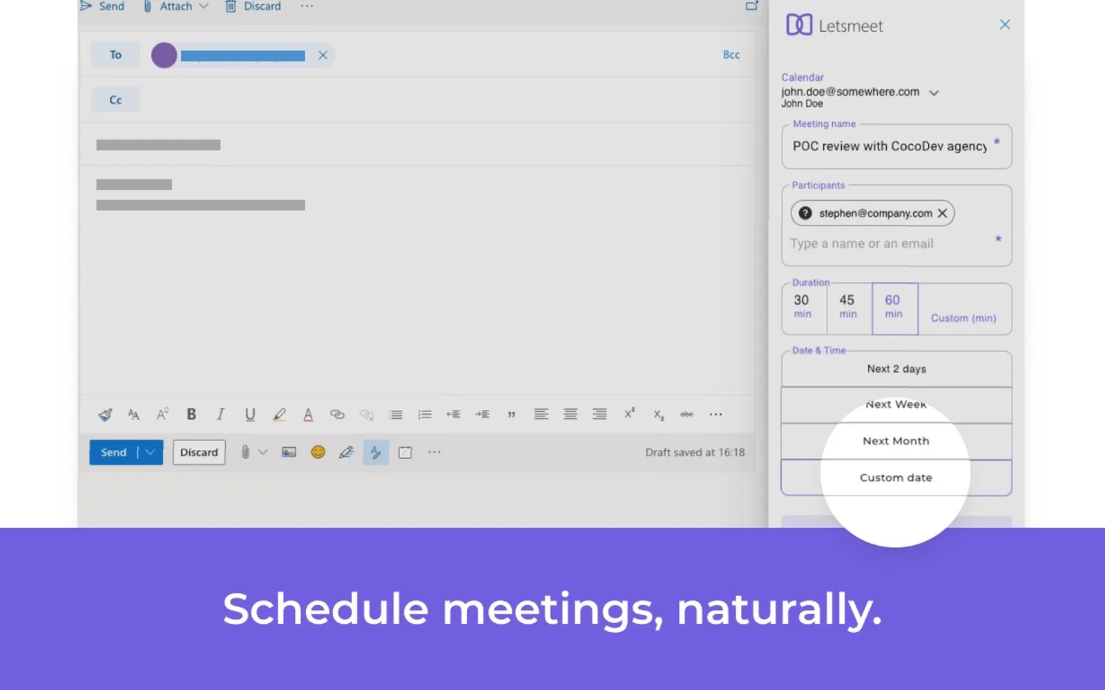 Letsmeet — screenshot from the Microsoft Marketplace listing