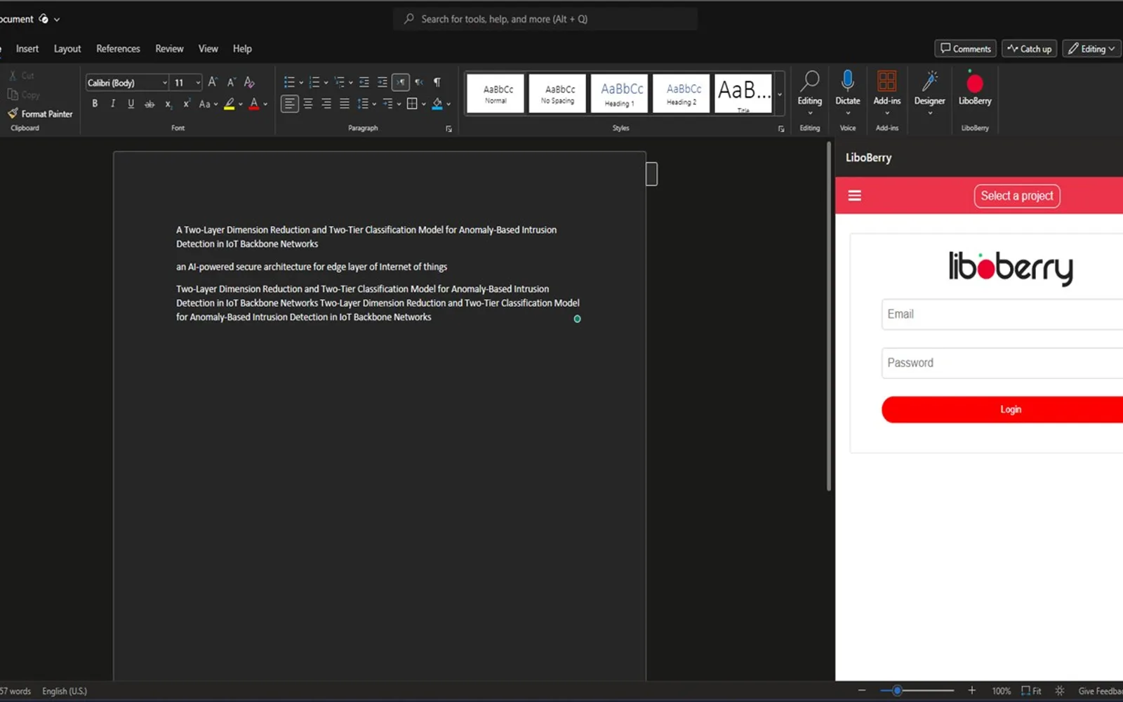 LiboBerry — screenshot from the Microsoft Marketplace listing