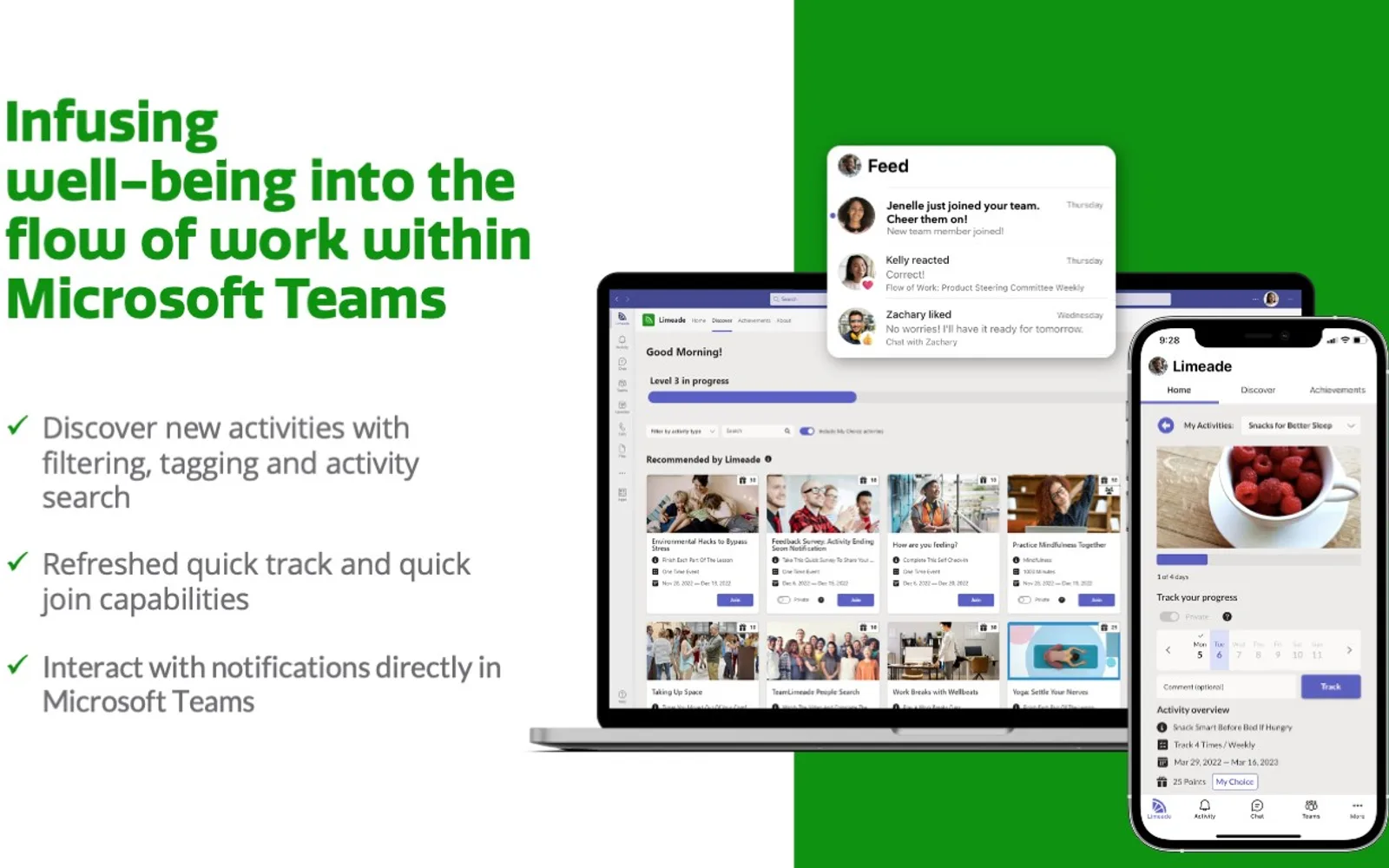 Limeade Well-Being — screenshot from the Microsoft Marketplace listing