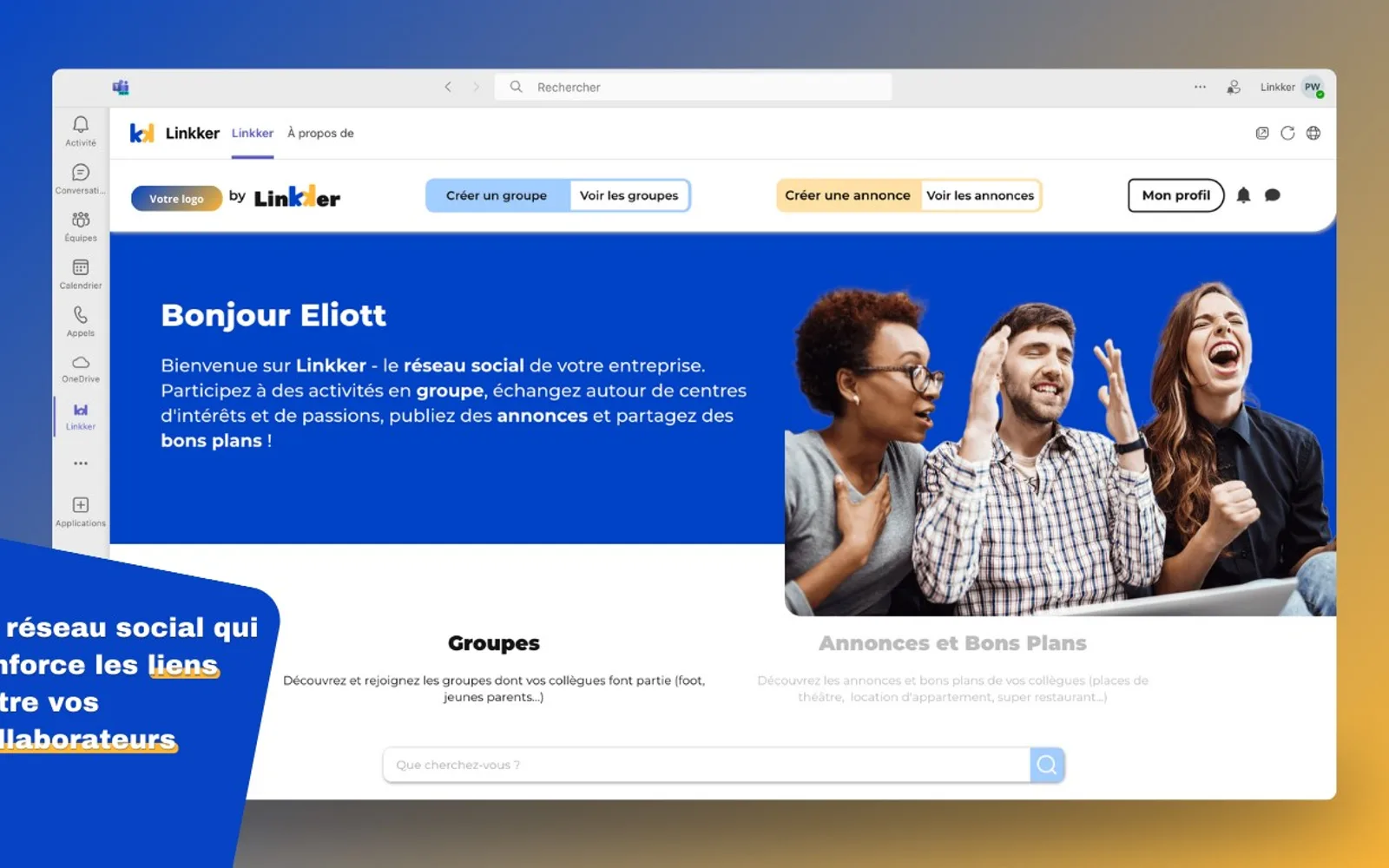 Linkker — screenshot from the Microsoft Marketplace listing