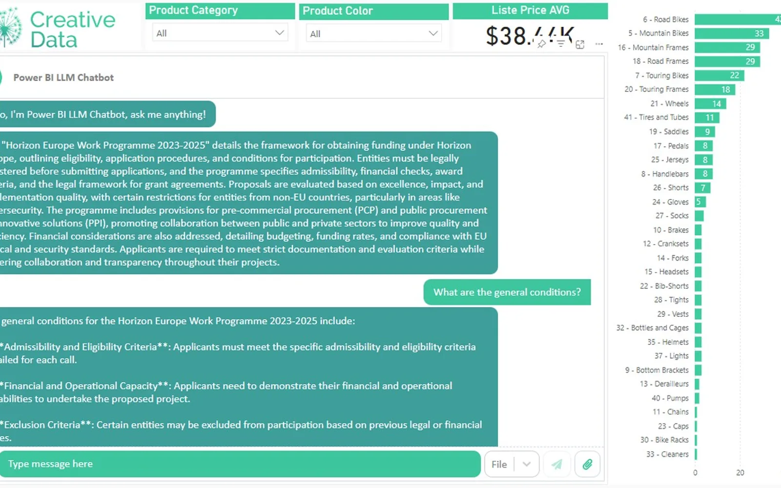 LLM Chatbot — screenshot from the Microsoft Marketplace listing