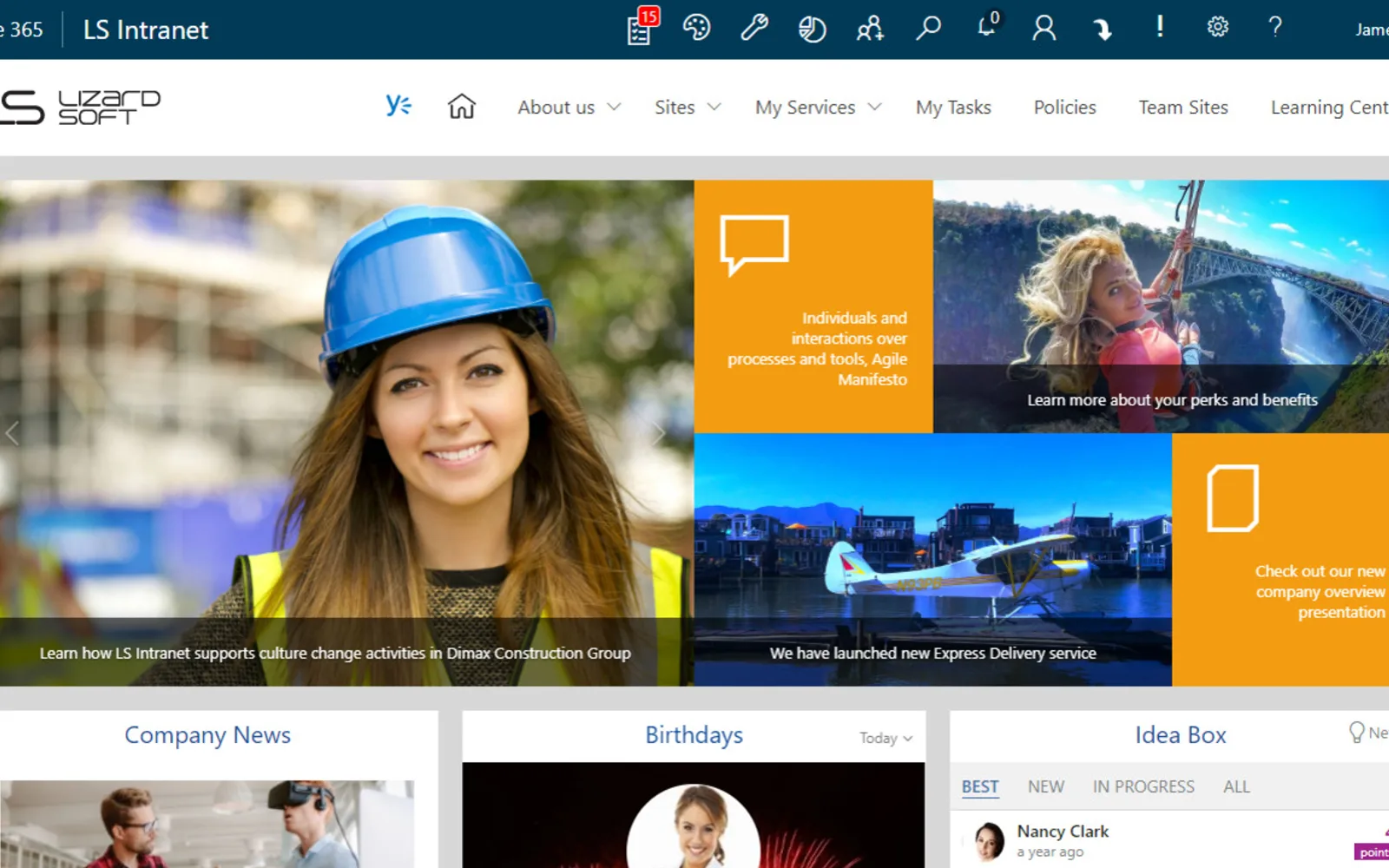 LS Intranet — screenshot from the Microsoft Marketplace listing