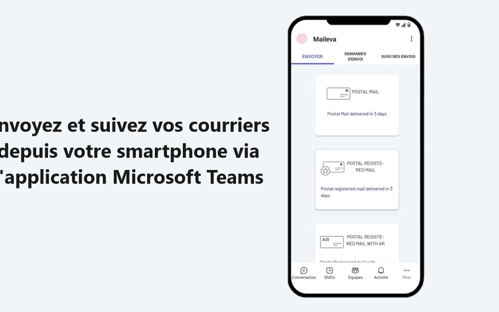 Maileva — screenshot from the Microsoft Marketplace listing