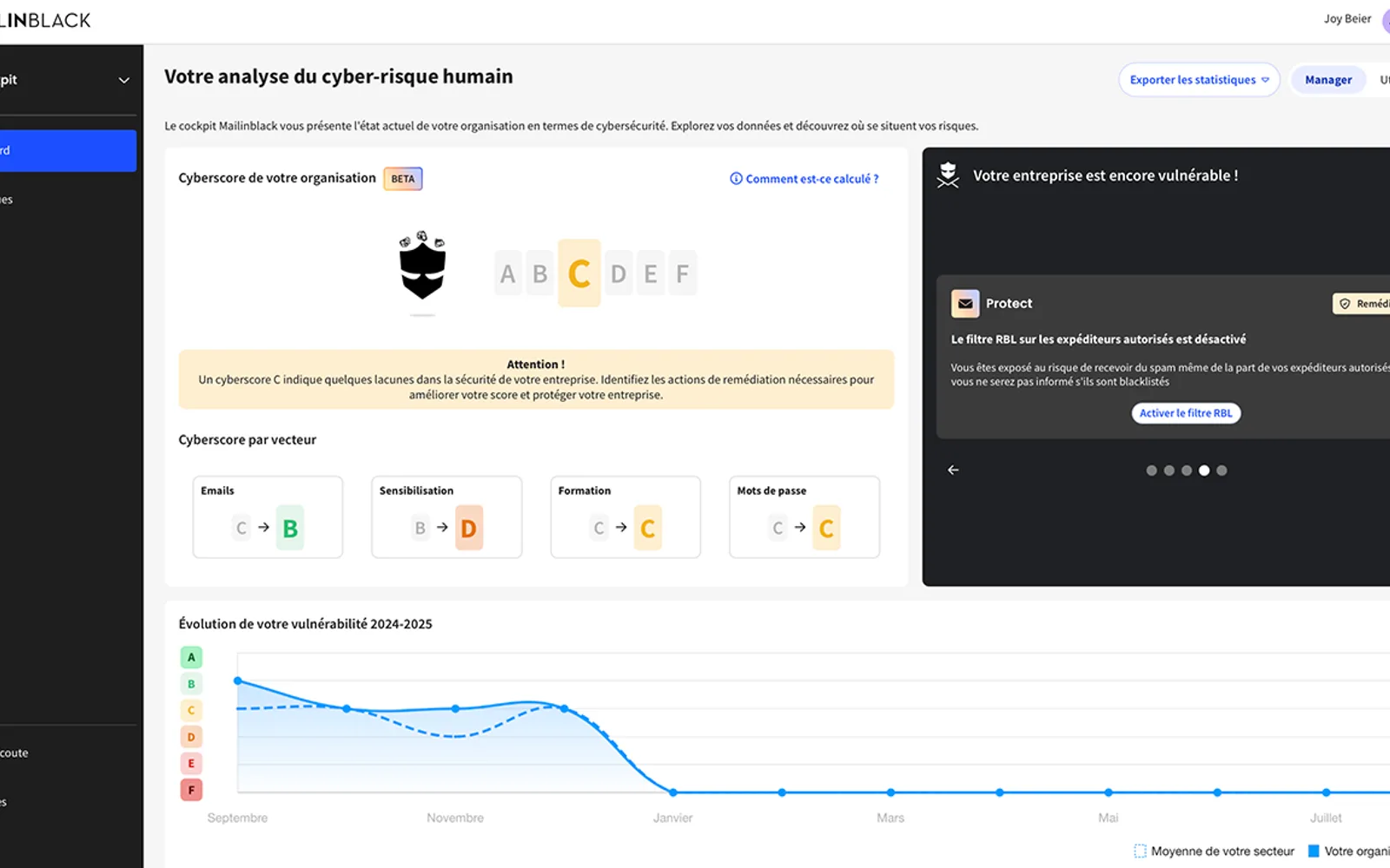 Mailinblack — screenshot from the Microsoft Marketplace listing