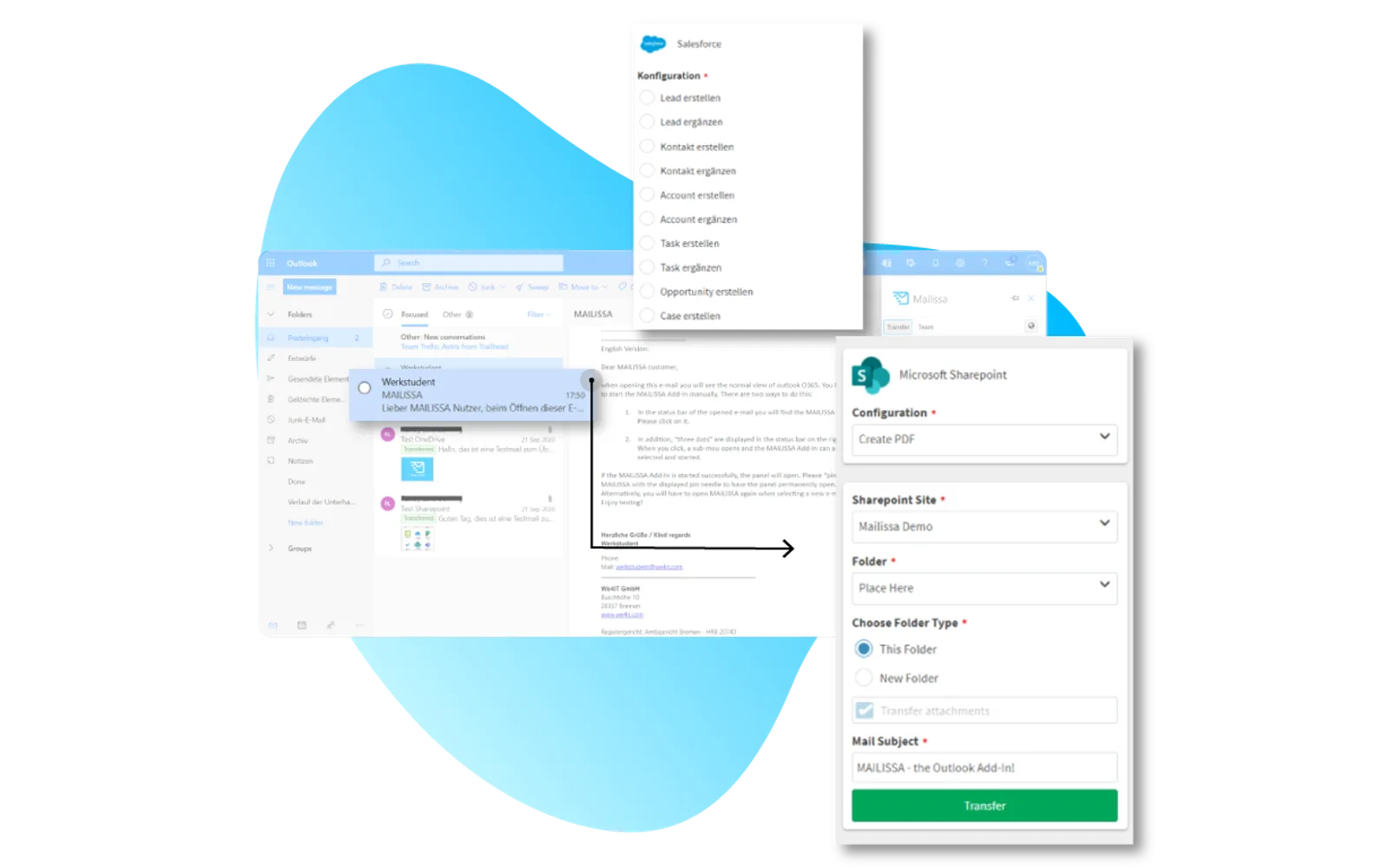 Mailissa — screenshot from the Microsoft Marketplace listing