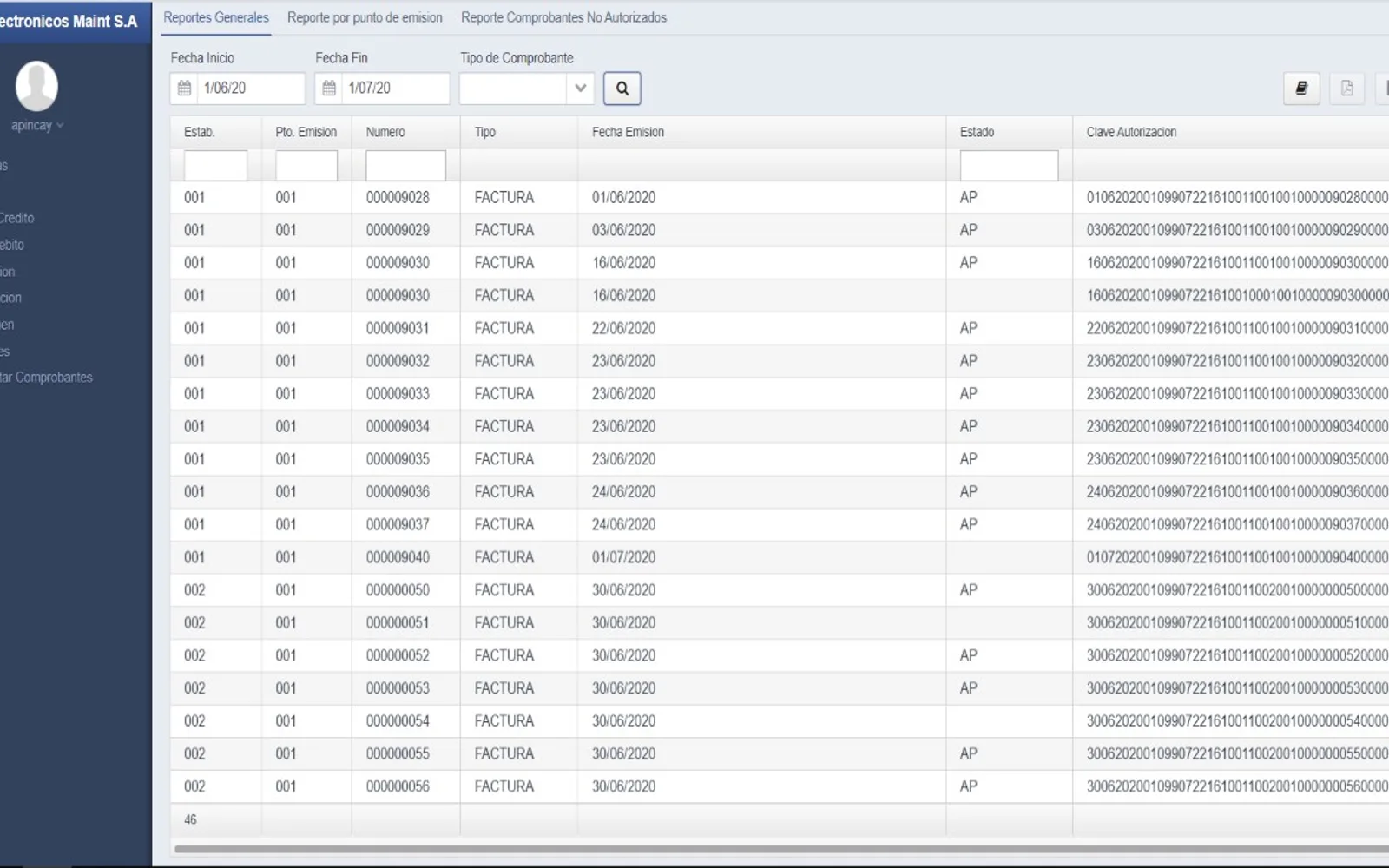 MAINT - MIS FACTURAS — screenshot from the Microsoft Marketplace listing