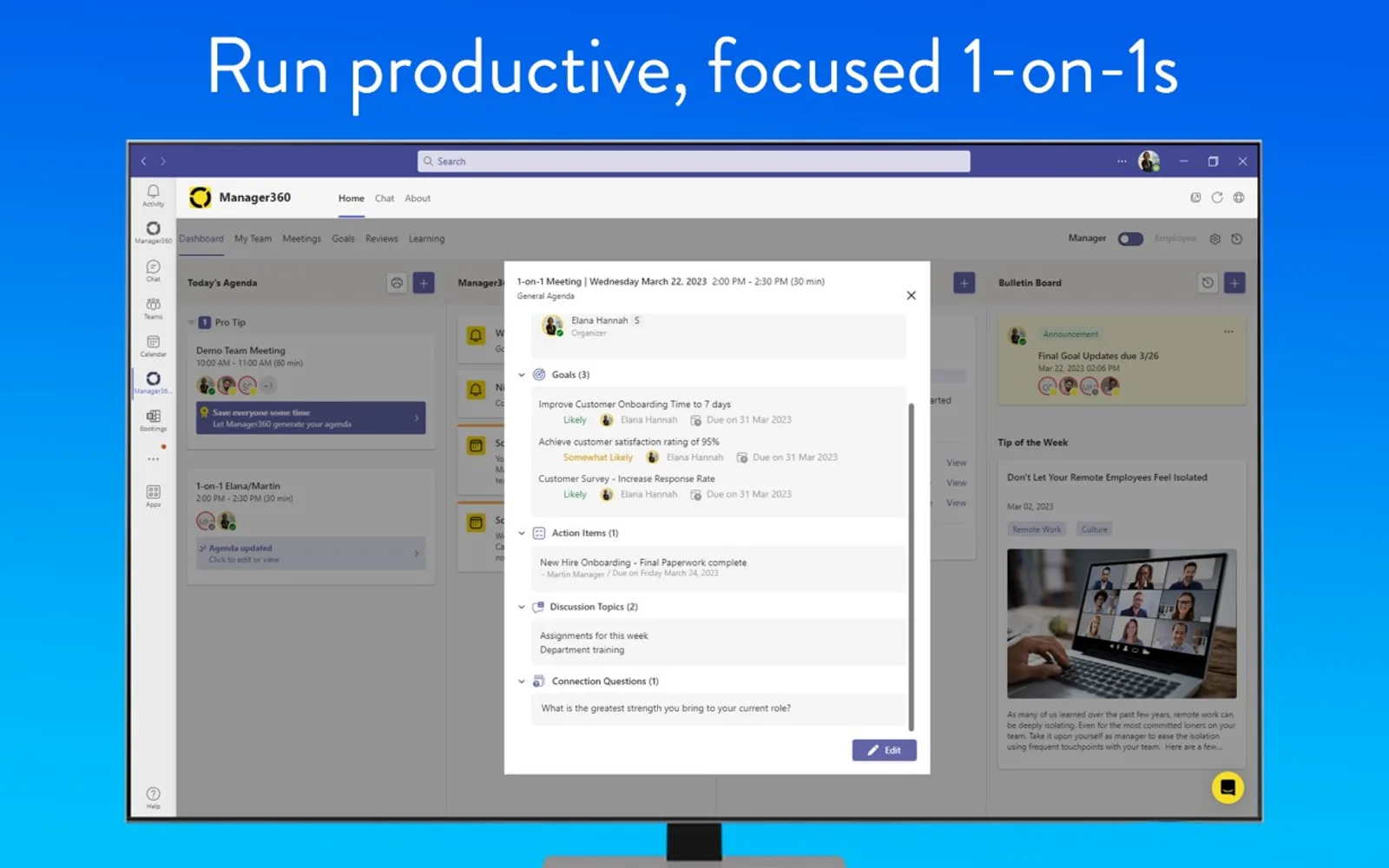 Manager360 — screenshot from the Microsoft Marketplace listing