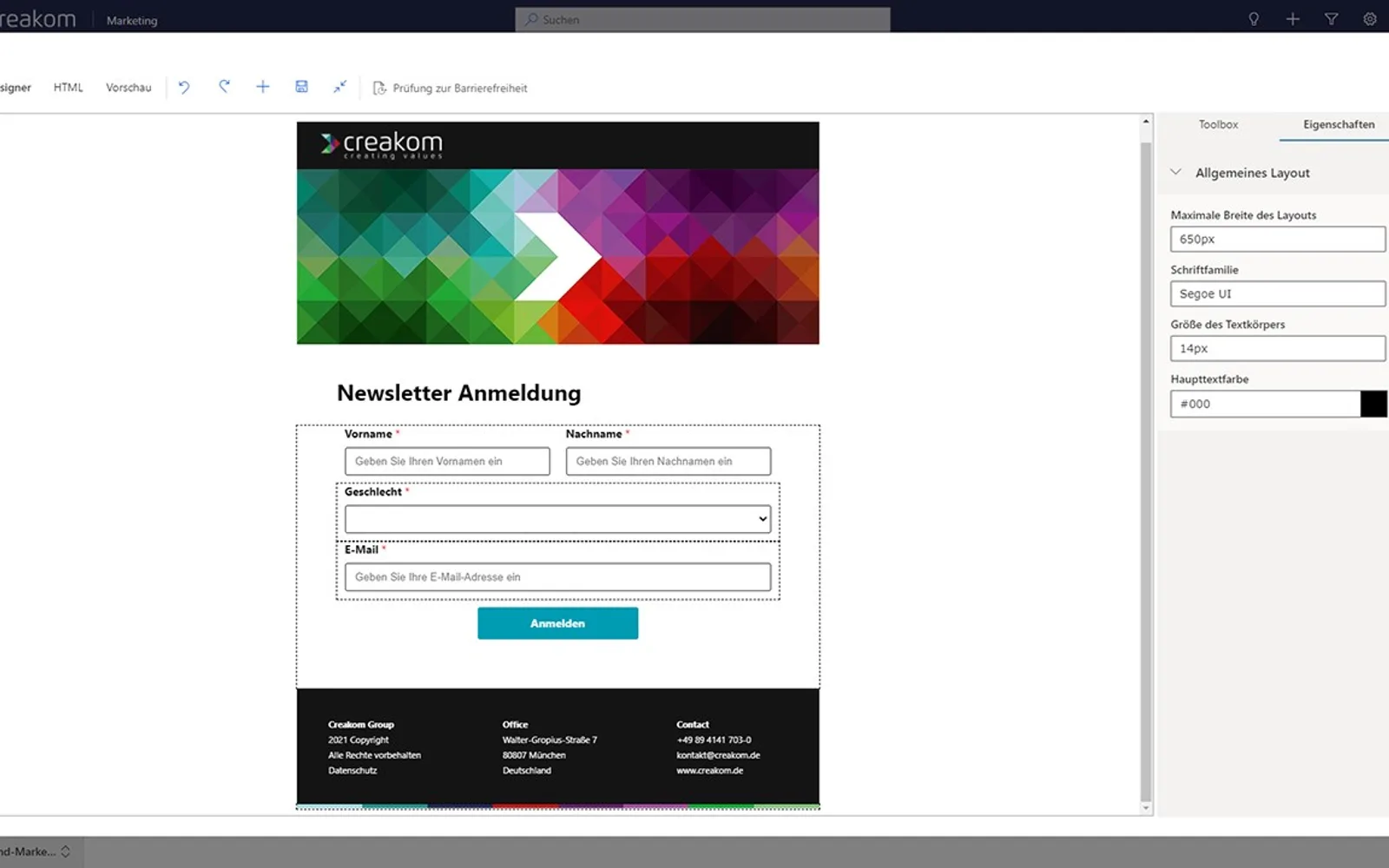 Marketing Package — screenshot from the Microsoft Marketplace listing