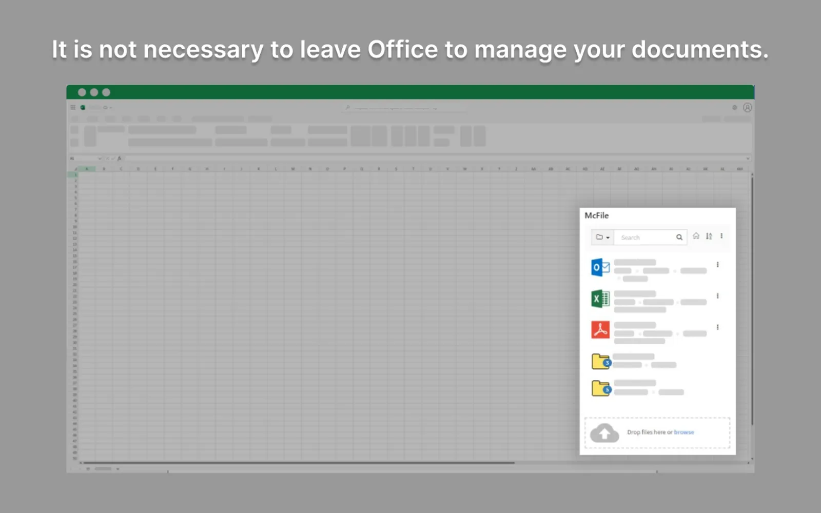 McFile for Office — screenshot from the Microsoft Marketplace listing