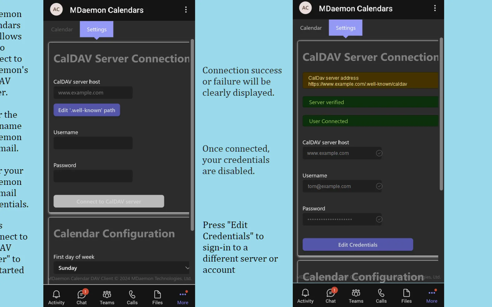 MDaemon Calendars — screenshot from the Microsoft Marketplace listing