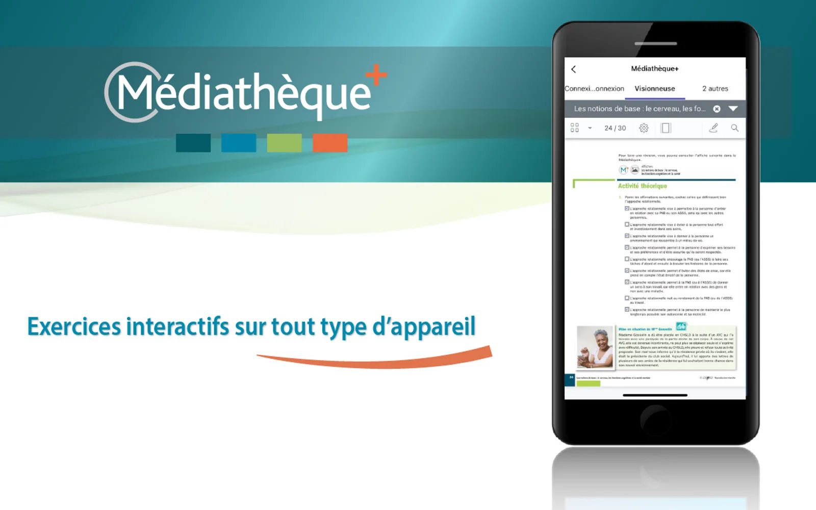 Médiathèque+ — screenshot from the Microsoft Marketplace listing