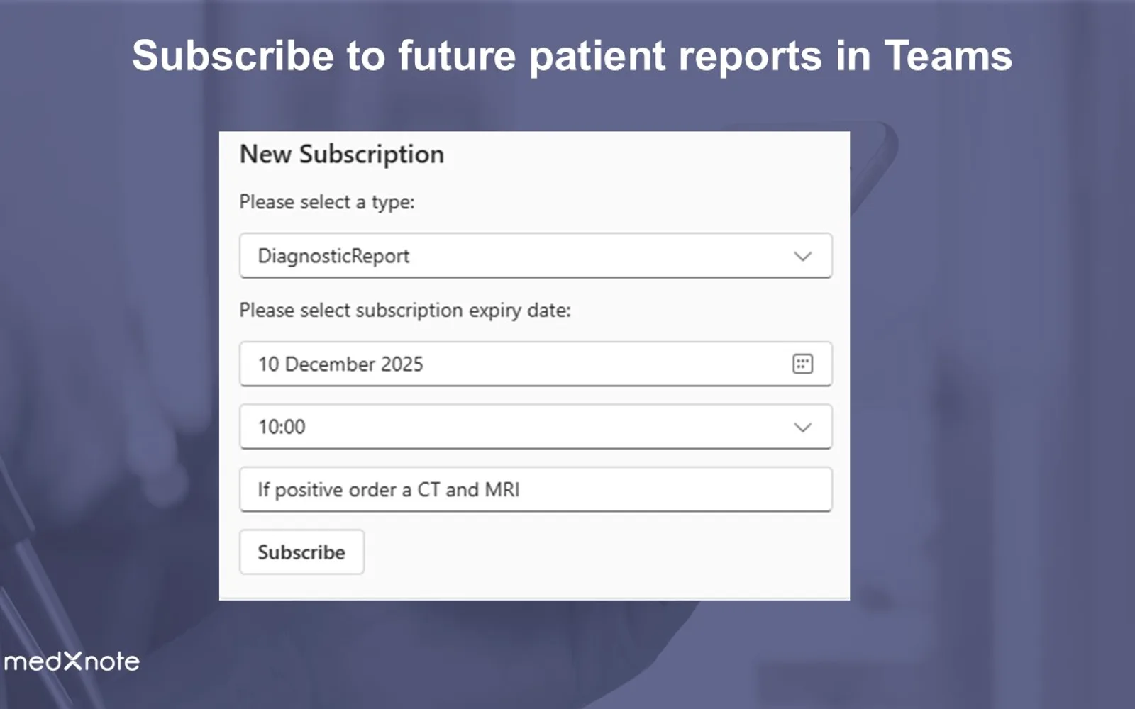 Medxnote MT — screenshot from the Microsoft Marketplace listing