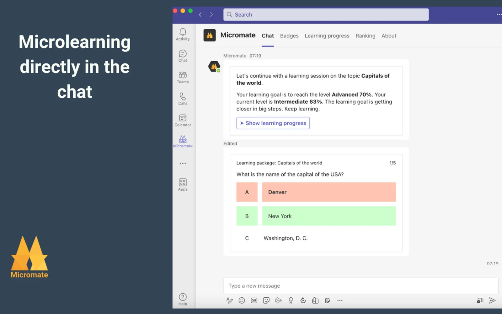 Micromate — screenshot from the Microsoft Marketplace listing