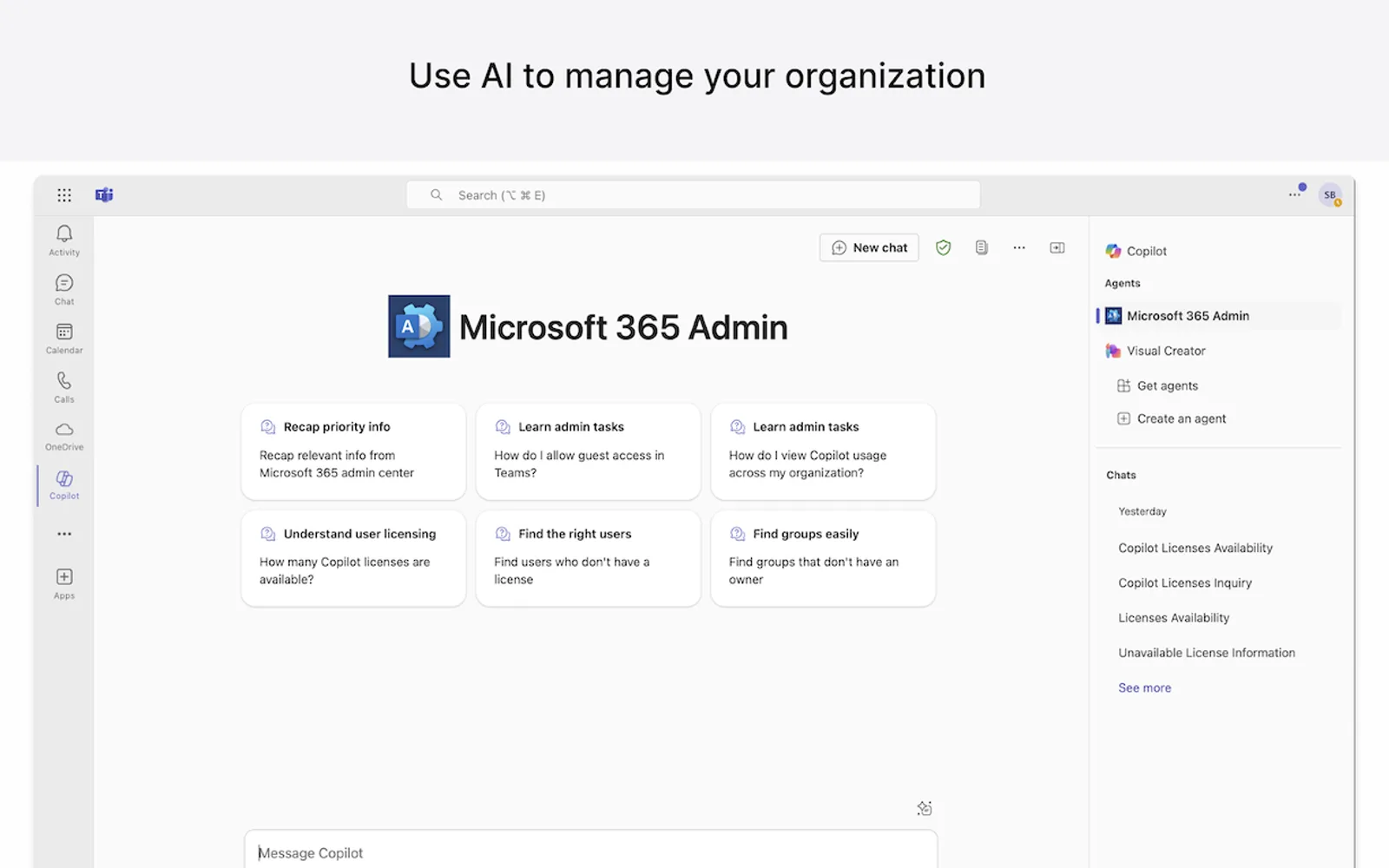 Microsoft 365 Admin — screenshot from the Microsoft Marketplace listing
