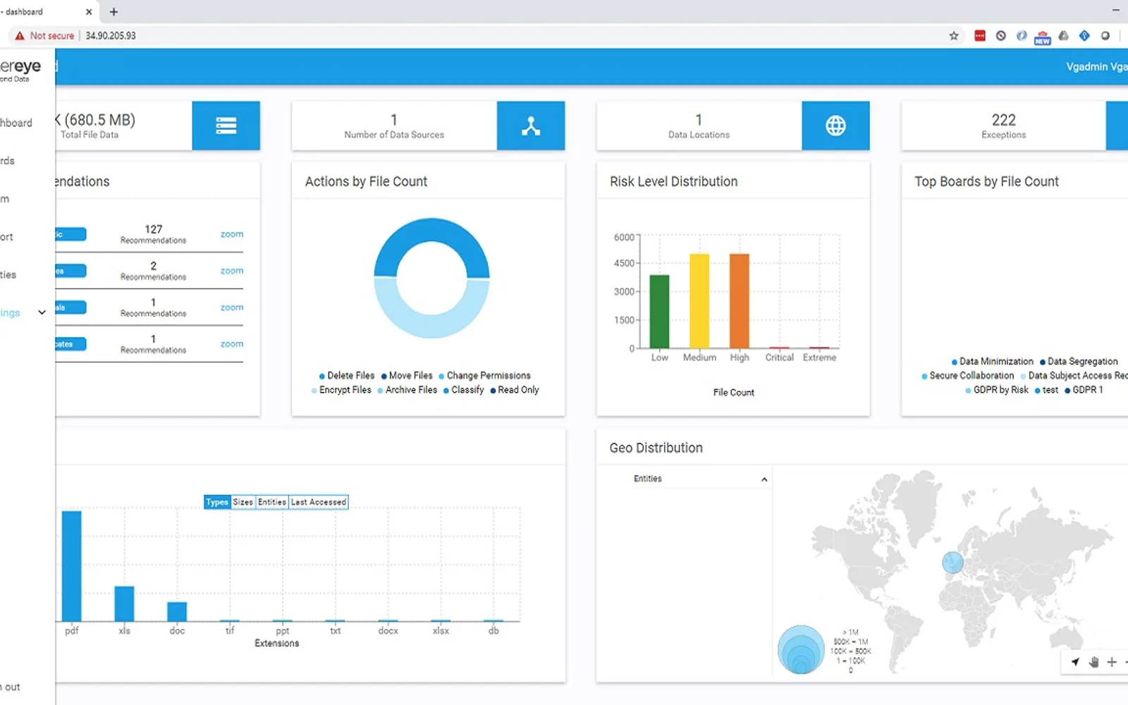MinerEye DataTracker — screenshot from the Microsoft Marketplace listing