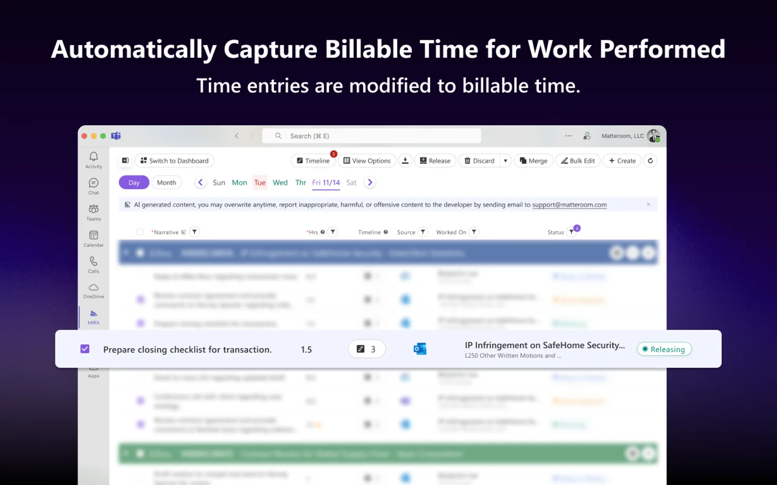 MIRA — screenshot from the Microsoft Marketplace listing