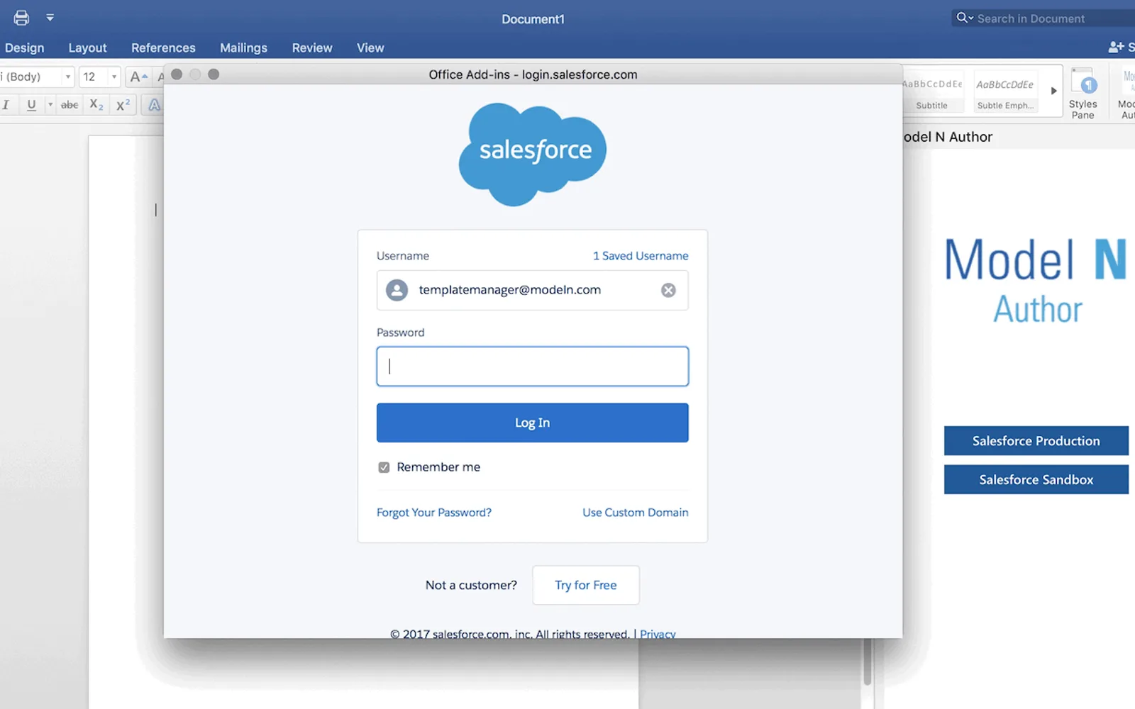 Model N Author — screenshot from the Microsoft Marketplace listing