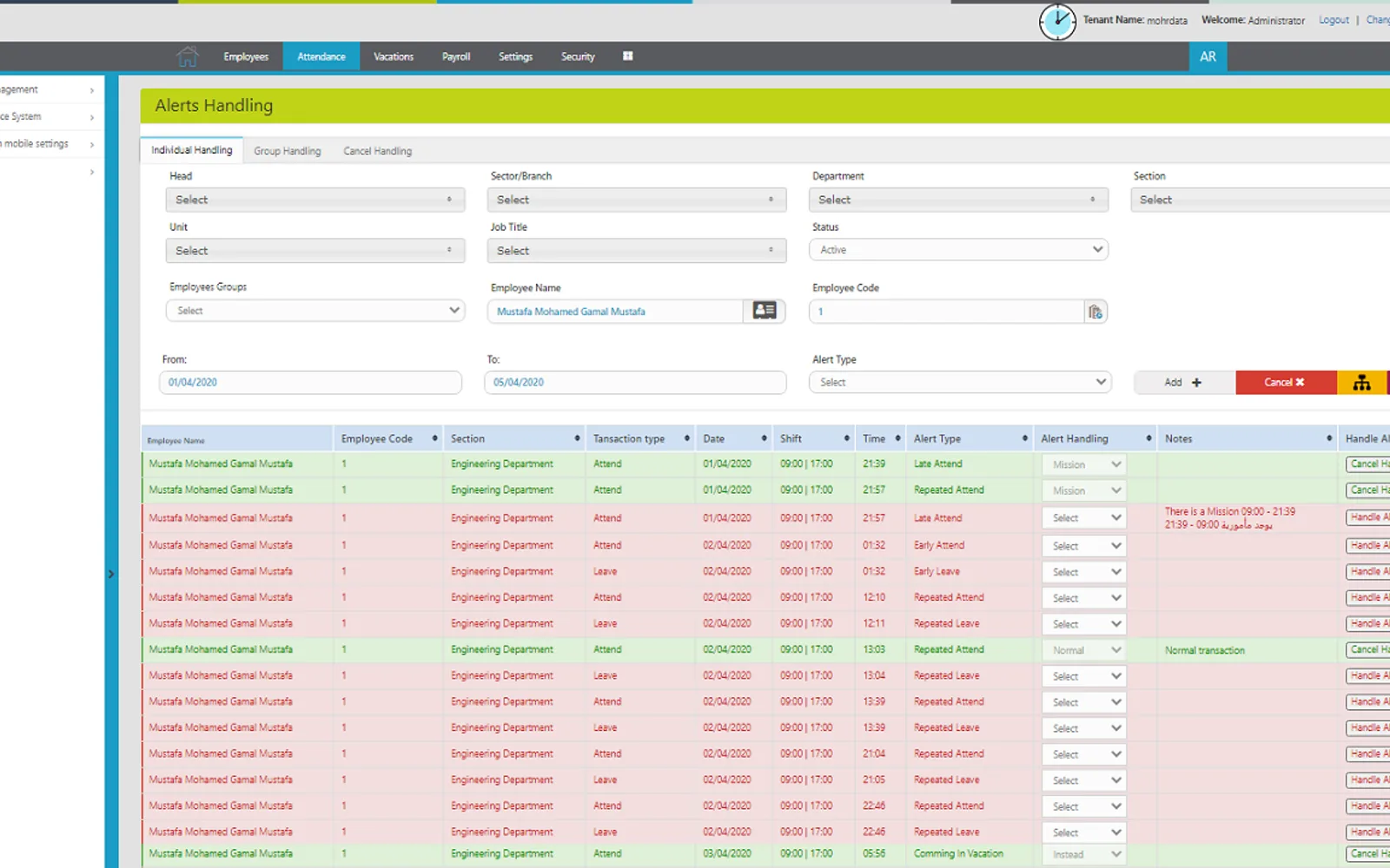MOHR, Cloud based HR system — screenshot from the Microsoft Marketplace listing