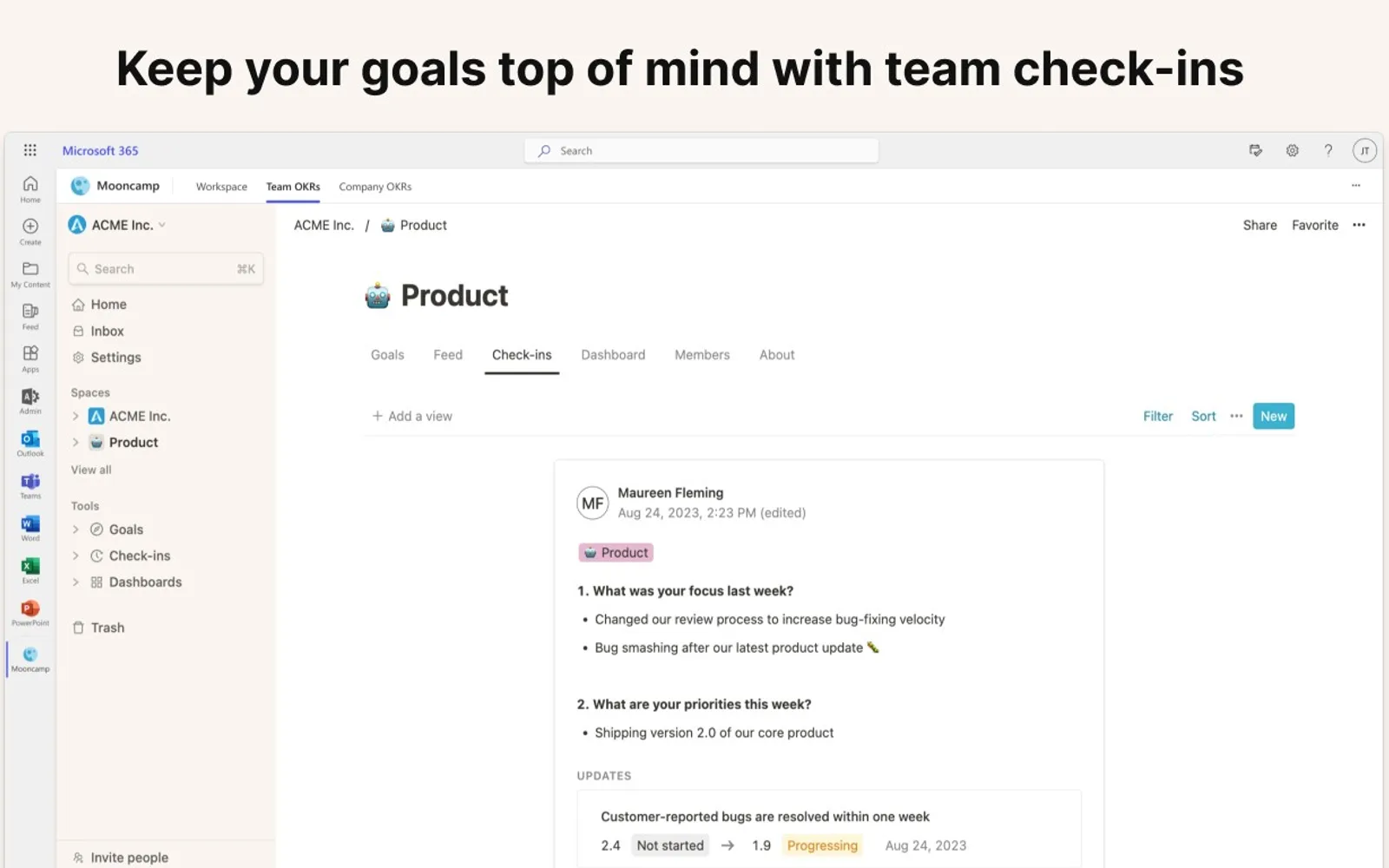 Mooncamp — screenshot from the Microsoft Marketplace listing