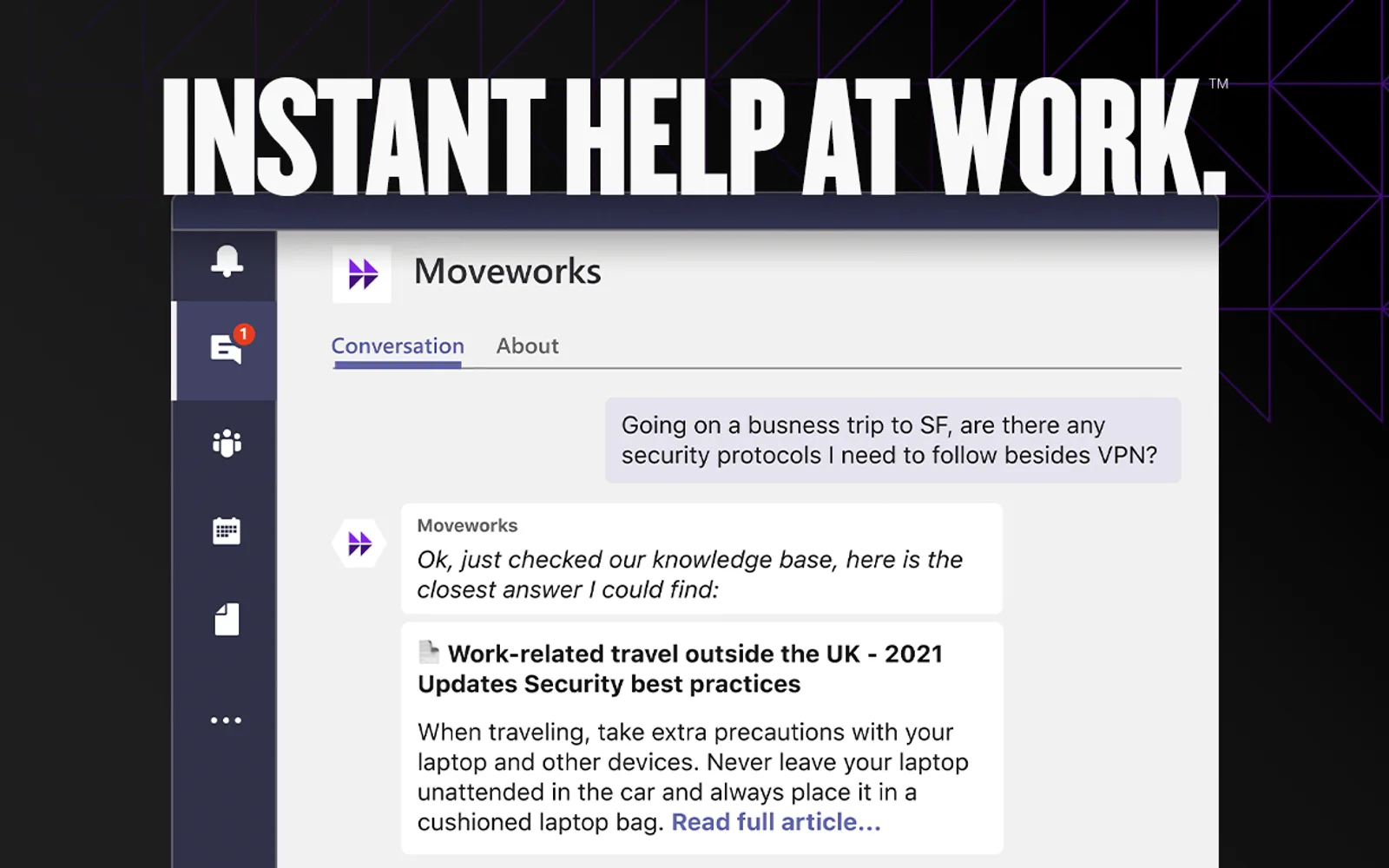 Moveworks — screenshot from the Microsoft Marketplace listing