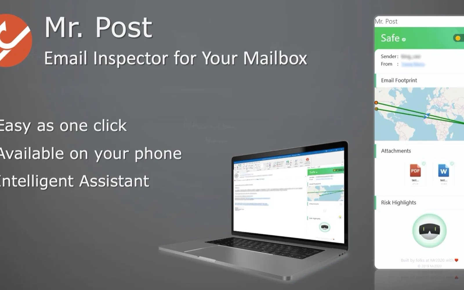 Mr. Post - Email Inspector — screenshot from the Microsoft Marketplace listing