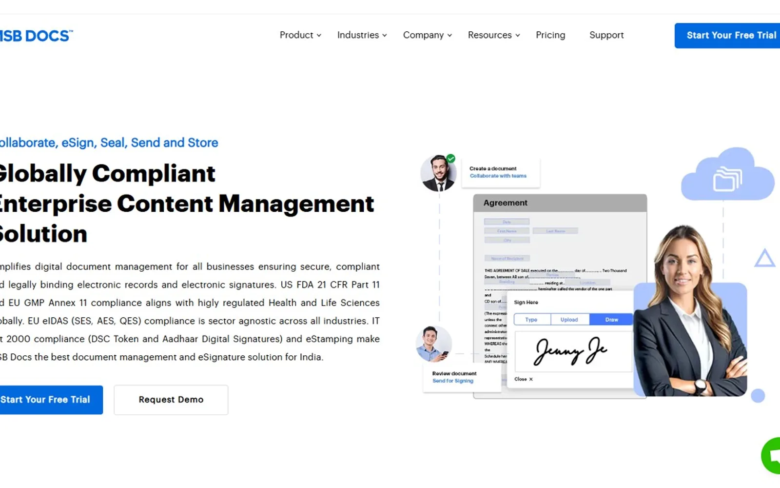 MSBDocs eSign — screenshot from the Microsoft Marketplace listing
