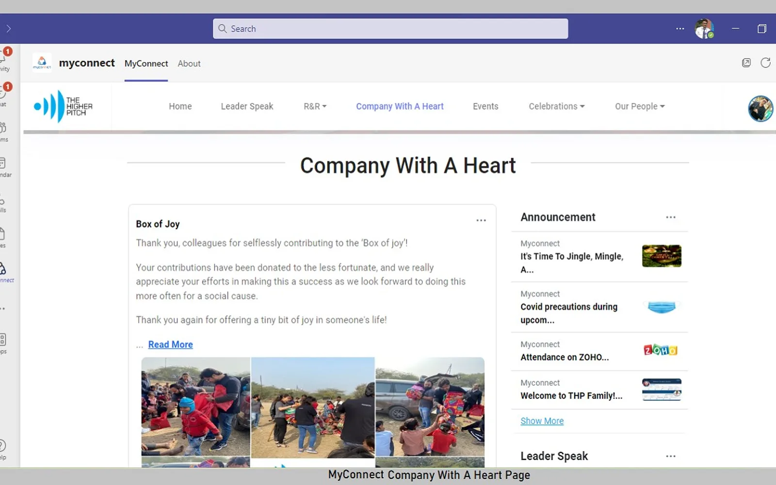 MyConnect — screenshot from the Microsoft Marketplace listing