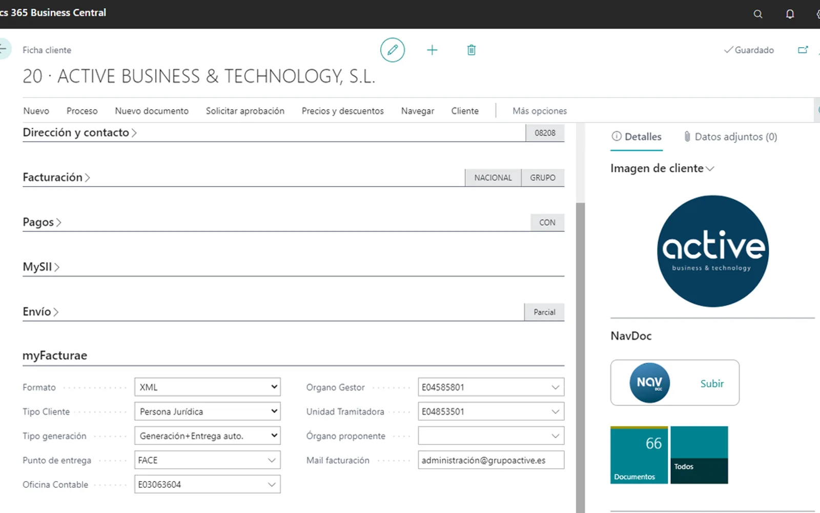 myFacturae — screenshot from the Microsoft Marketplace listing