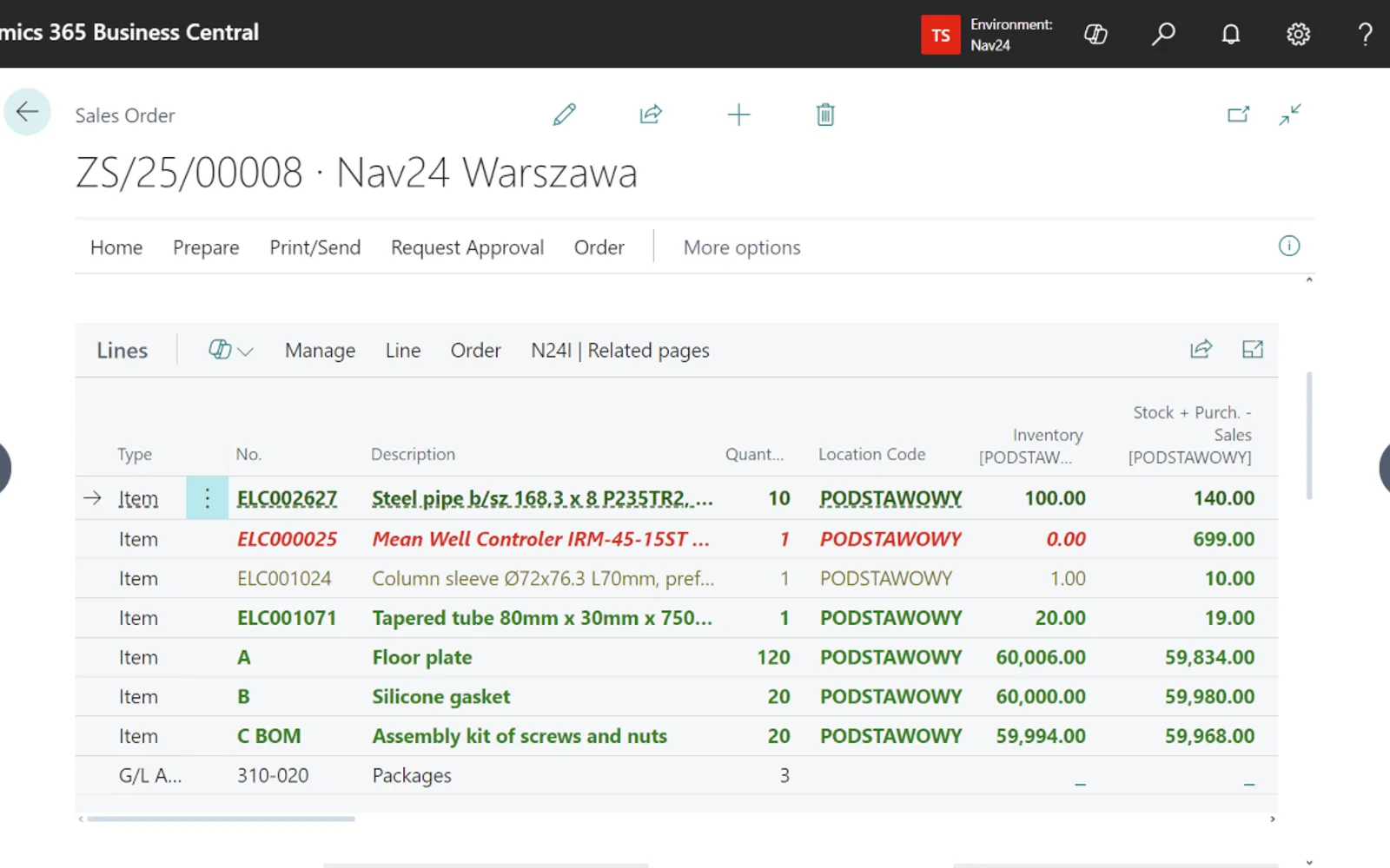 N24 Advanced Inventory — screenshot from the Microsoft Marketplace listing