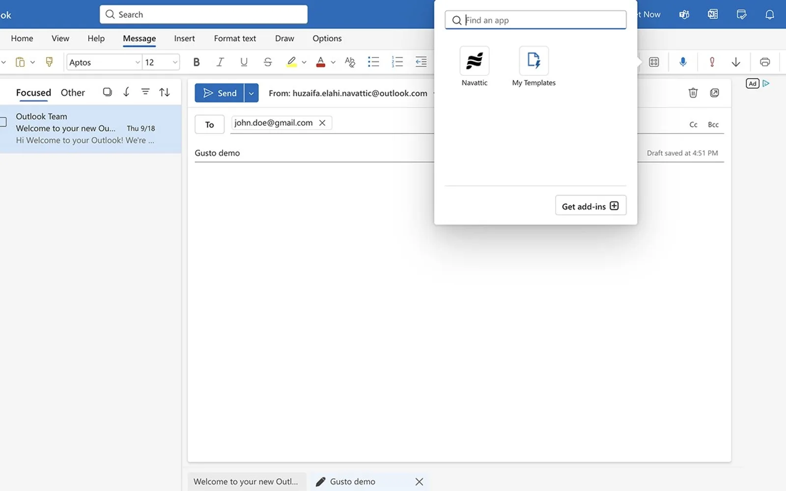 Navattic — screenshot from the Microsoft Marketplace listing