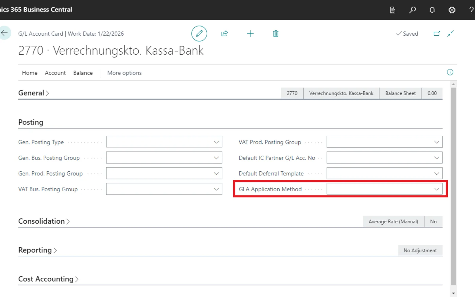 NAVAX G/L Application — screenshot from the Microsoft Marketplace listing
